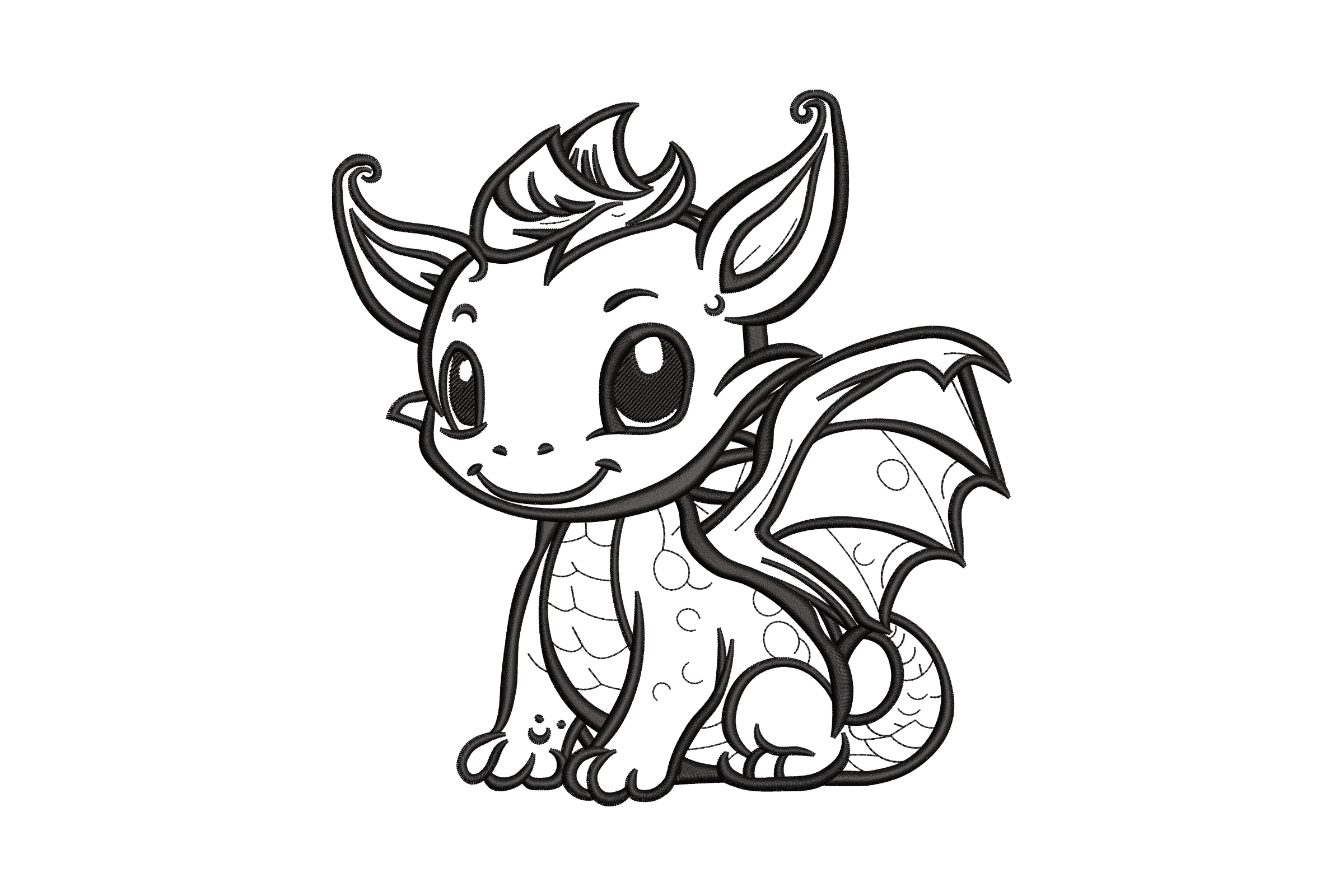Dragon Digital Embroidery Design File