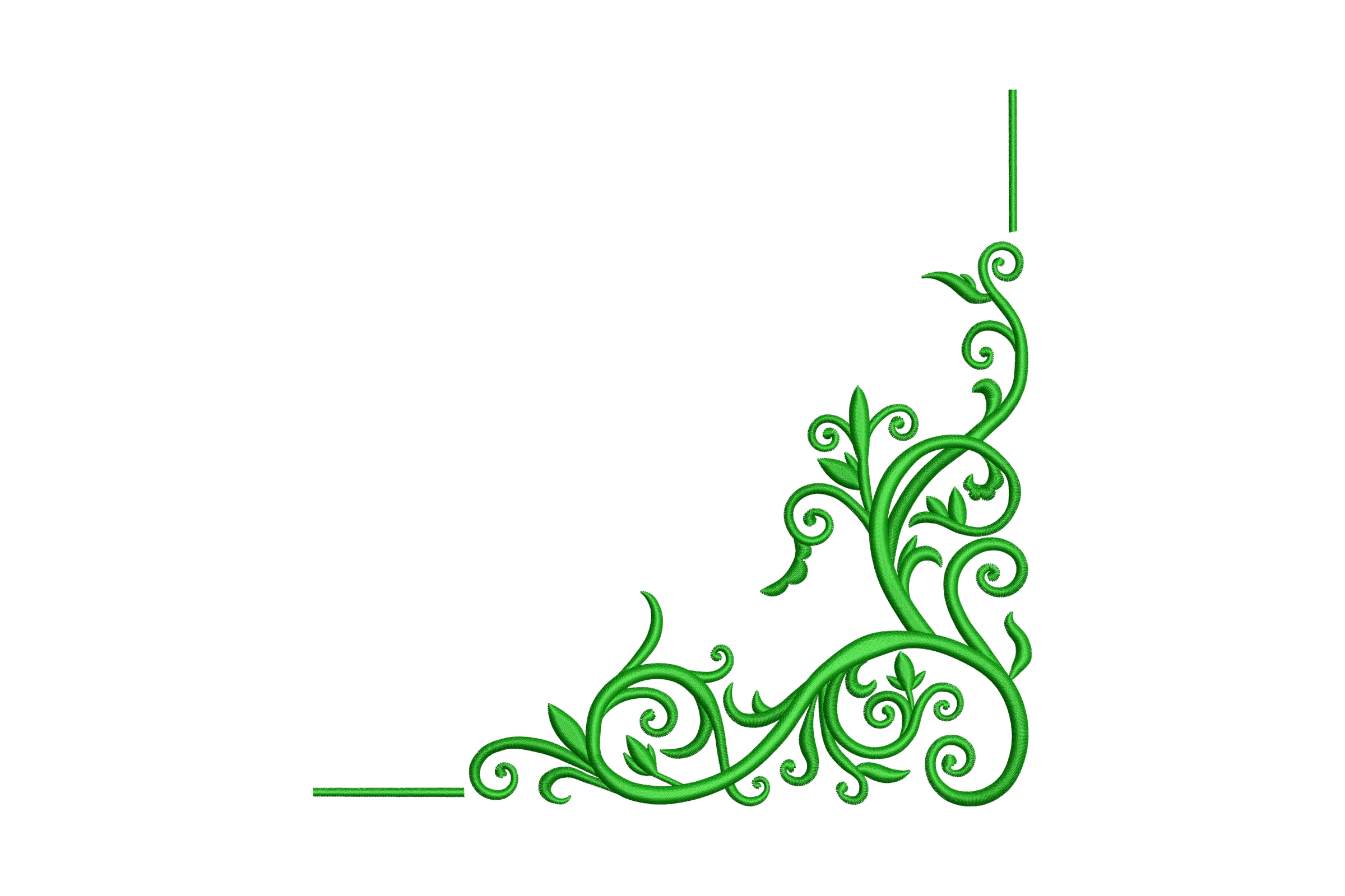 Flower Border Embroidery File