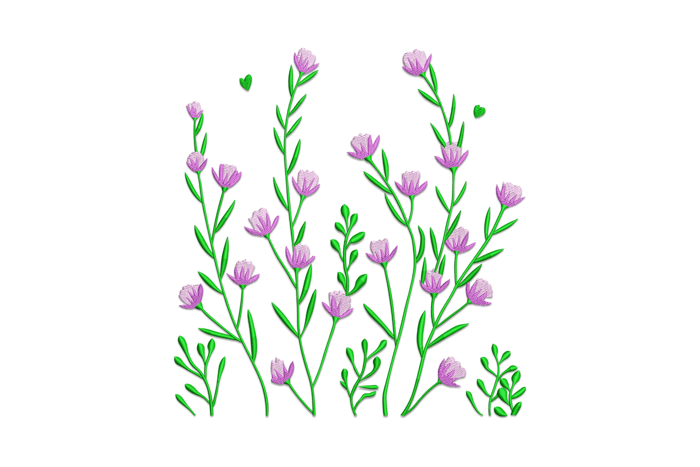 Wild Flowers Embroidery Design File