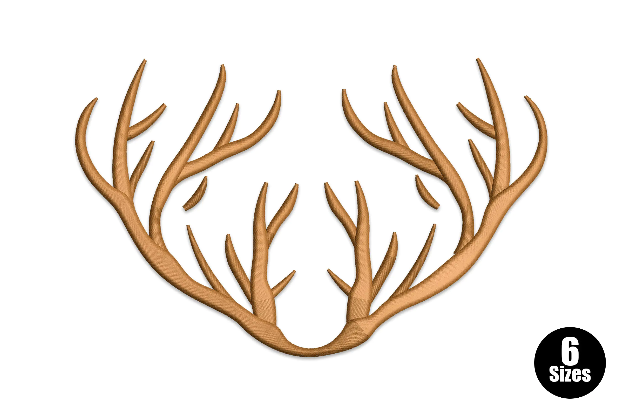 Deer Antlers Embroidery Design