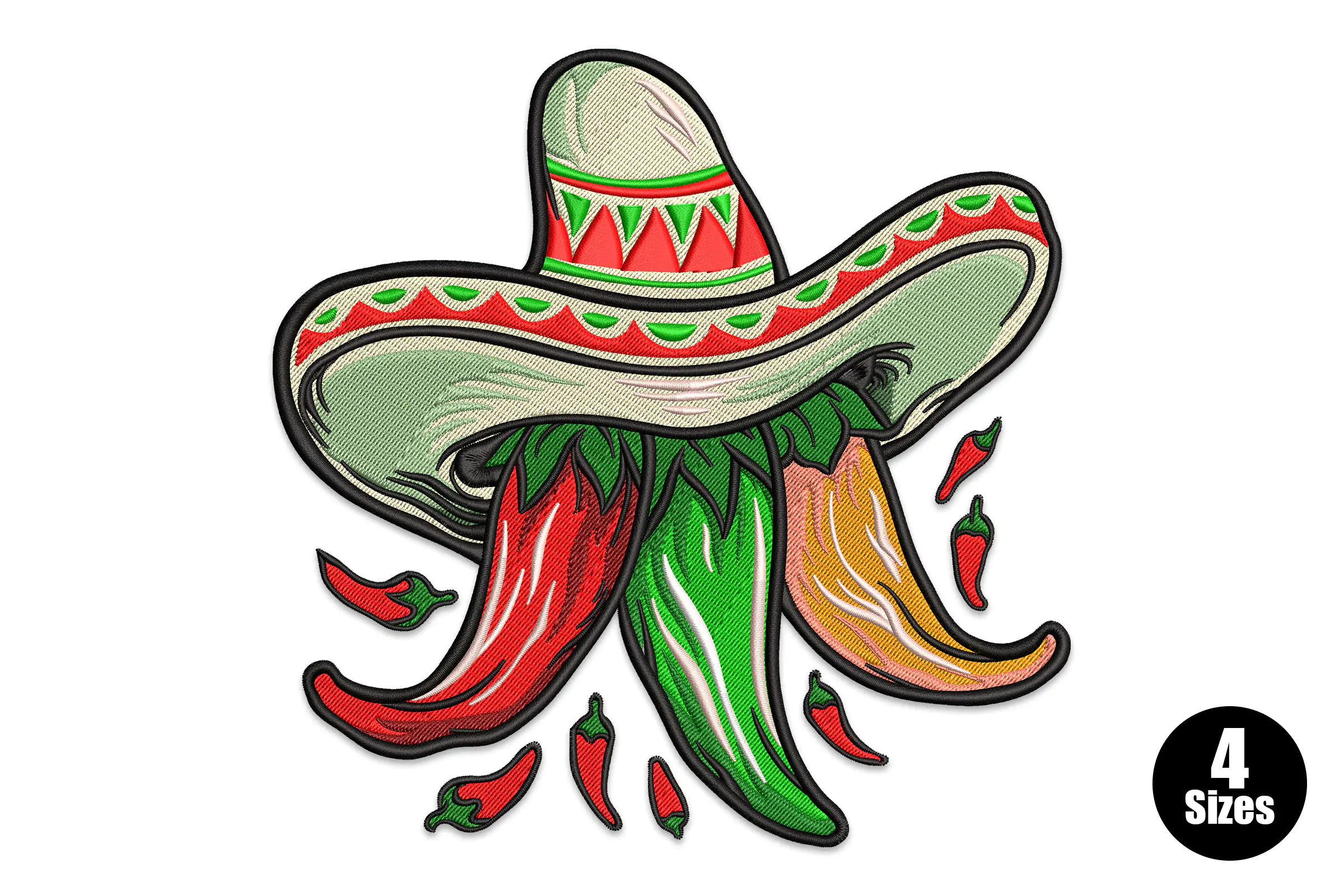 Cinco De Mayo Embroidery Design