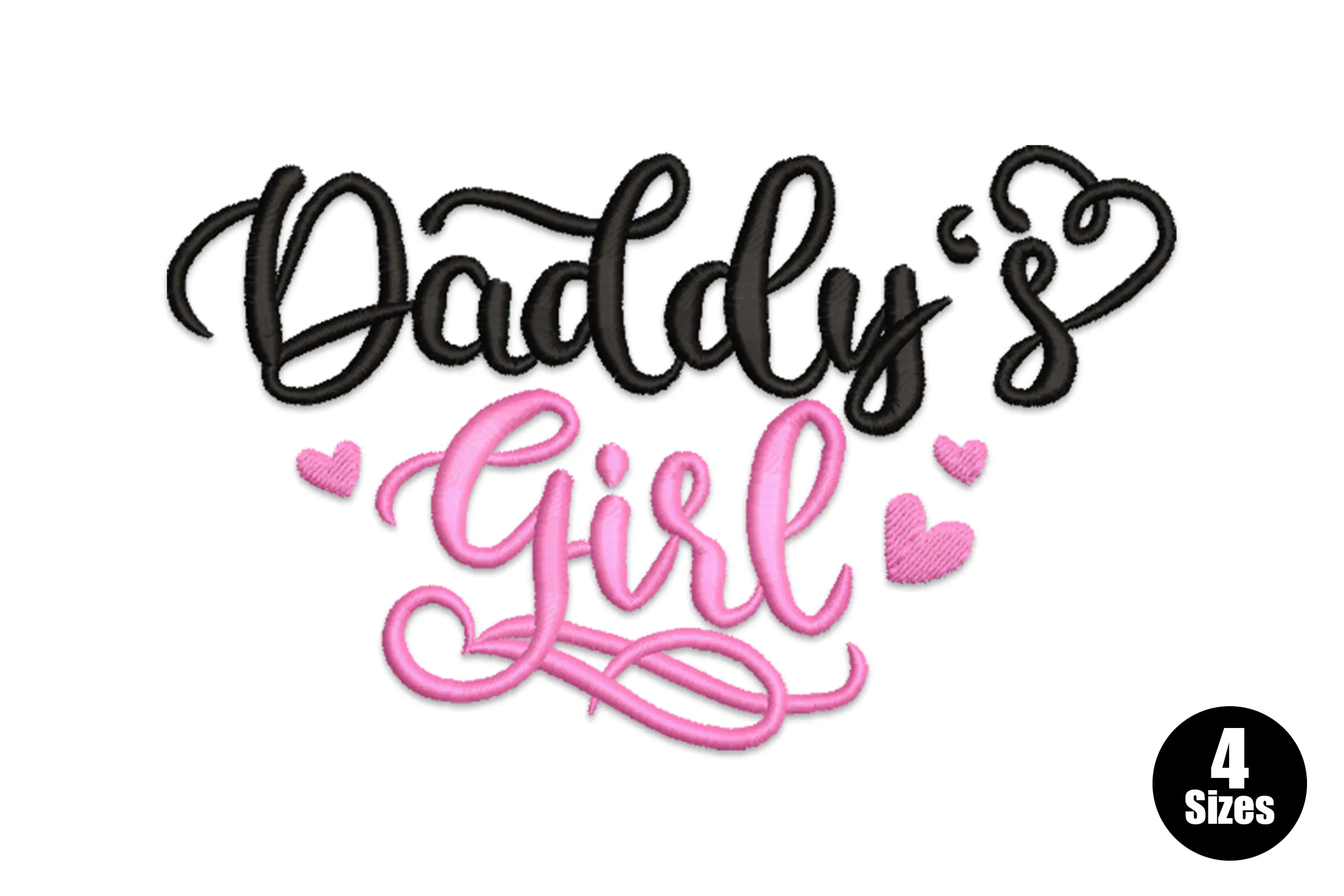 Daddy's Girl Embroidery Design