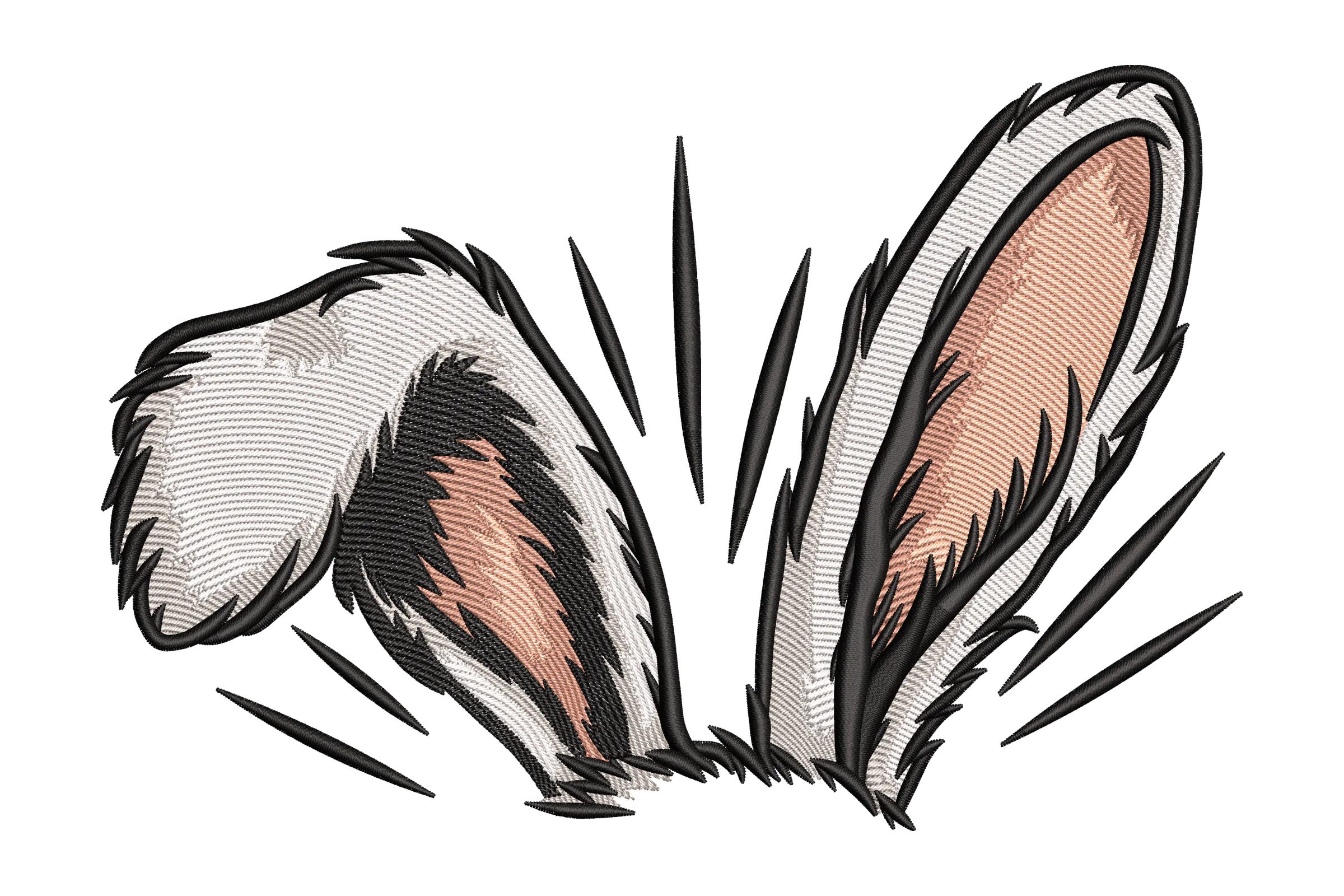 Bunny Ears Embroidery Design