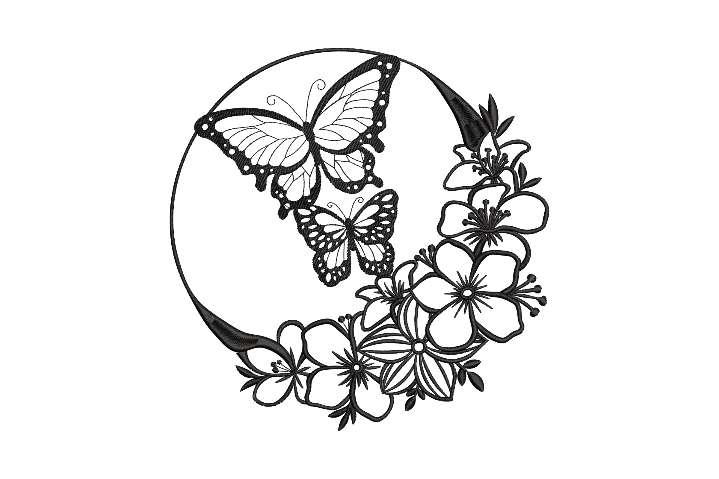 Butterfly Digital Machine Embroidery Design