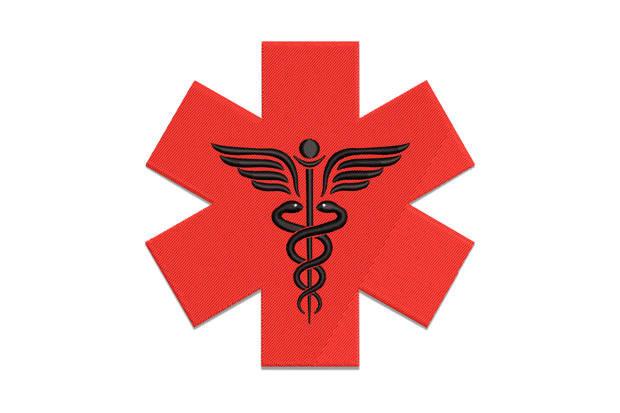 Star of Life Embroidery Design