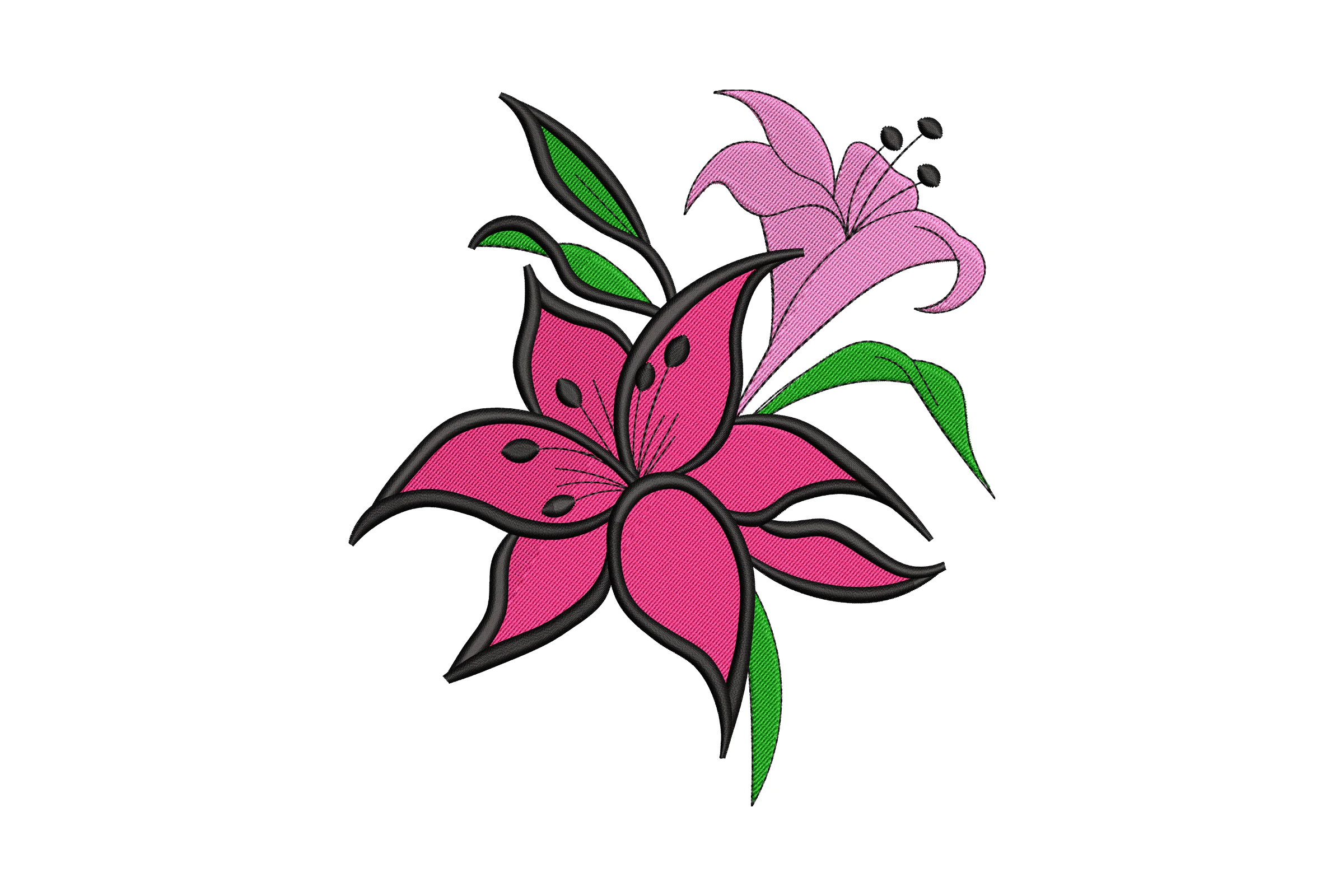 Lily Machine Embroidery Design