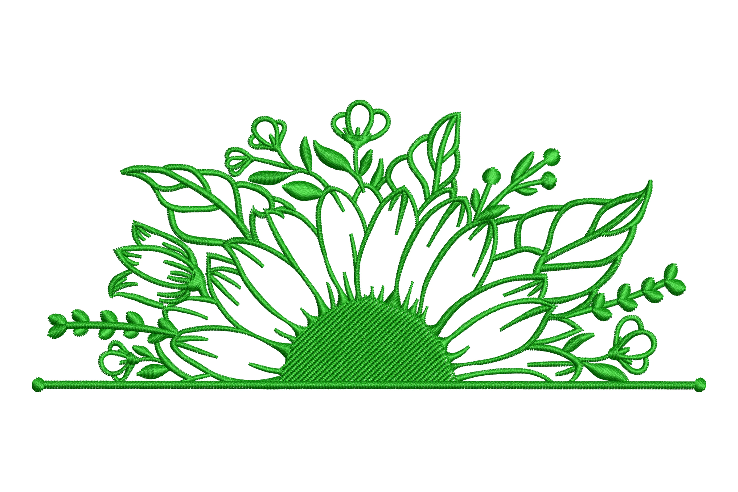 Sunflower Machine Embroidery Design