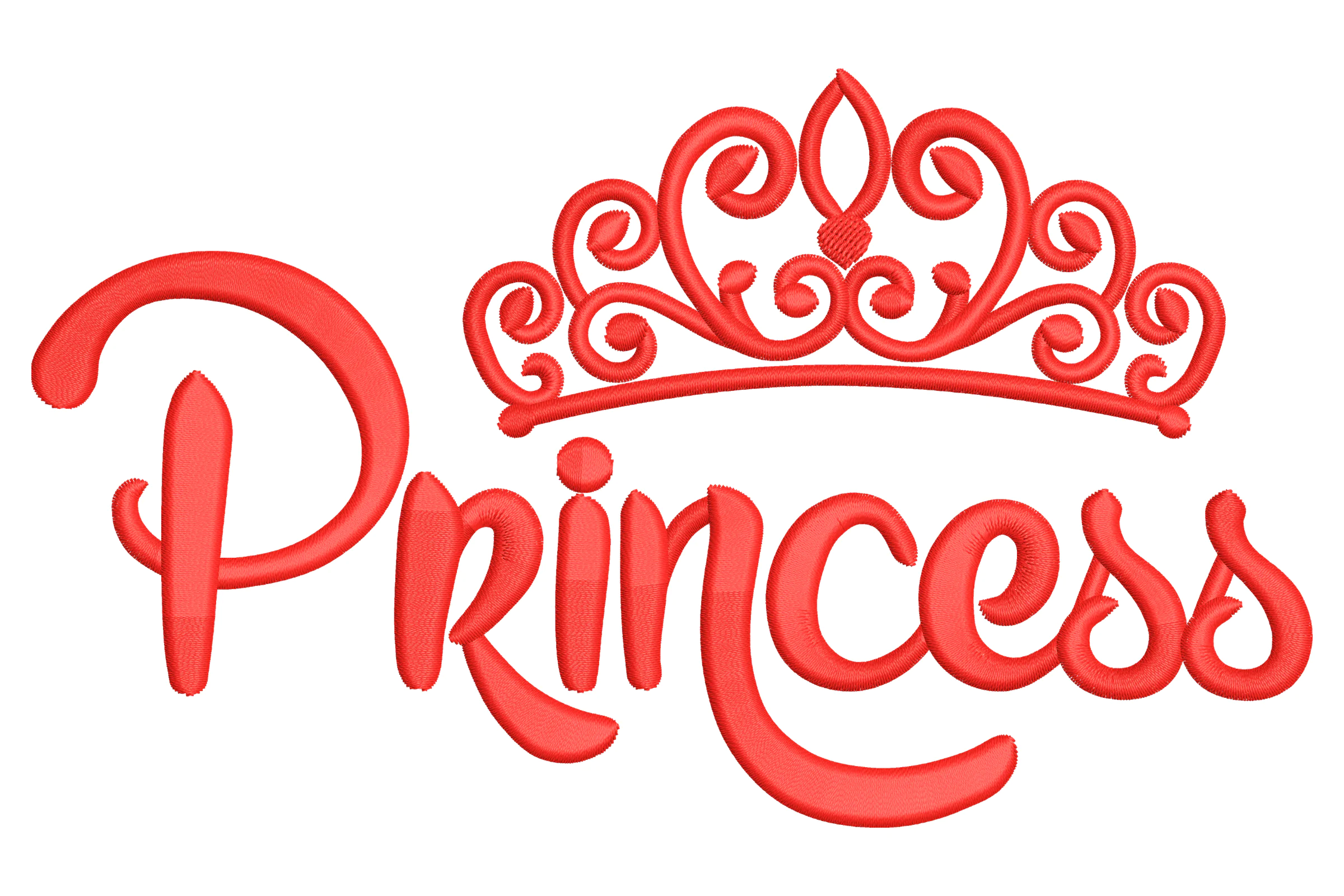 Princess Crown Embroidery Design File