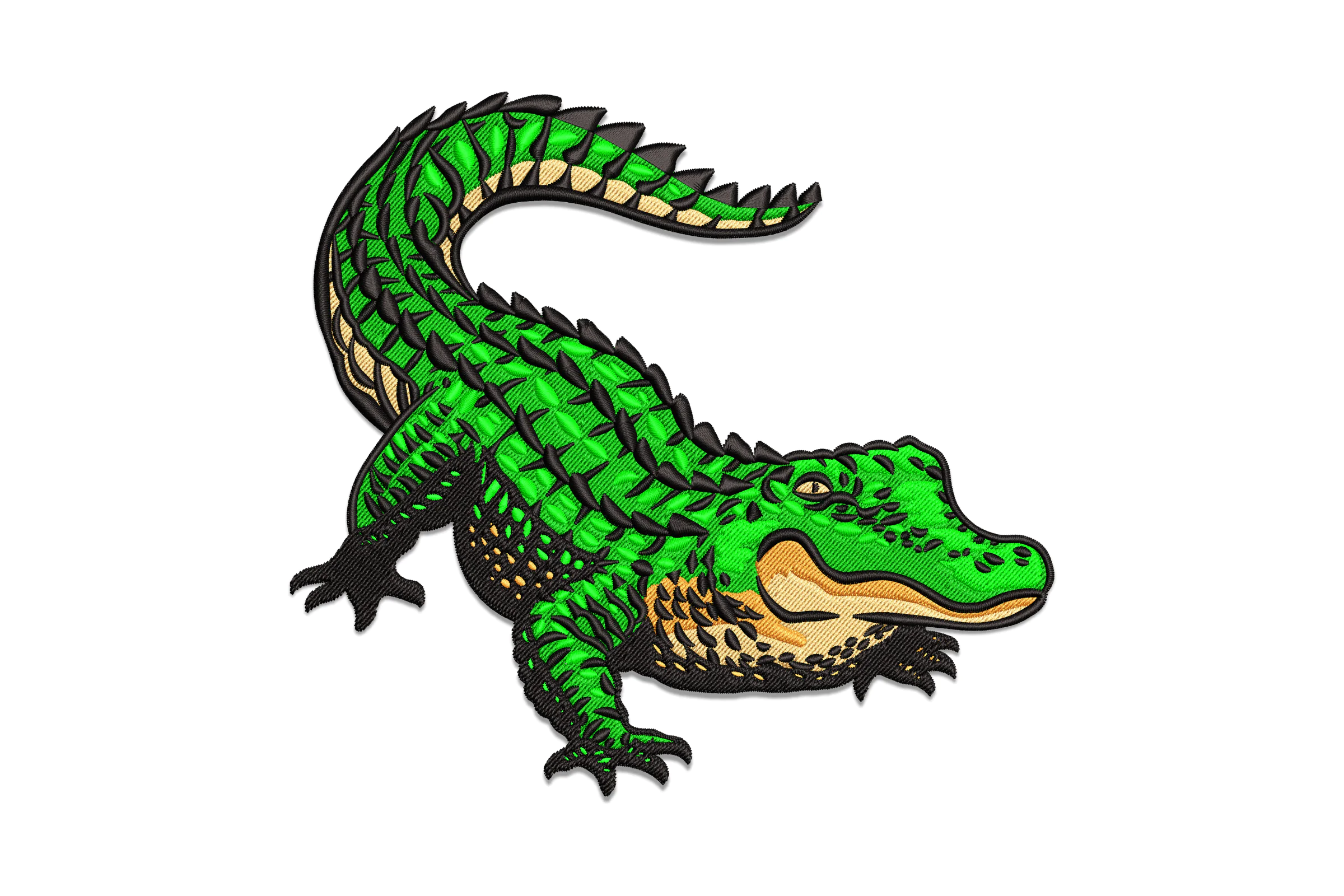 Alligator Embroidery Design File