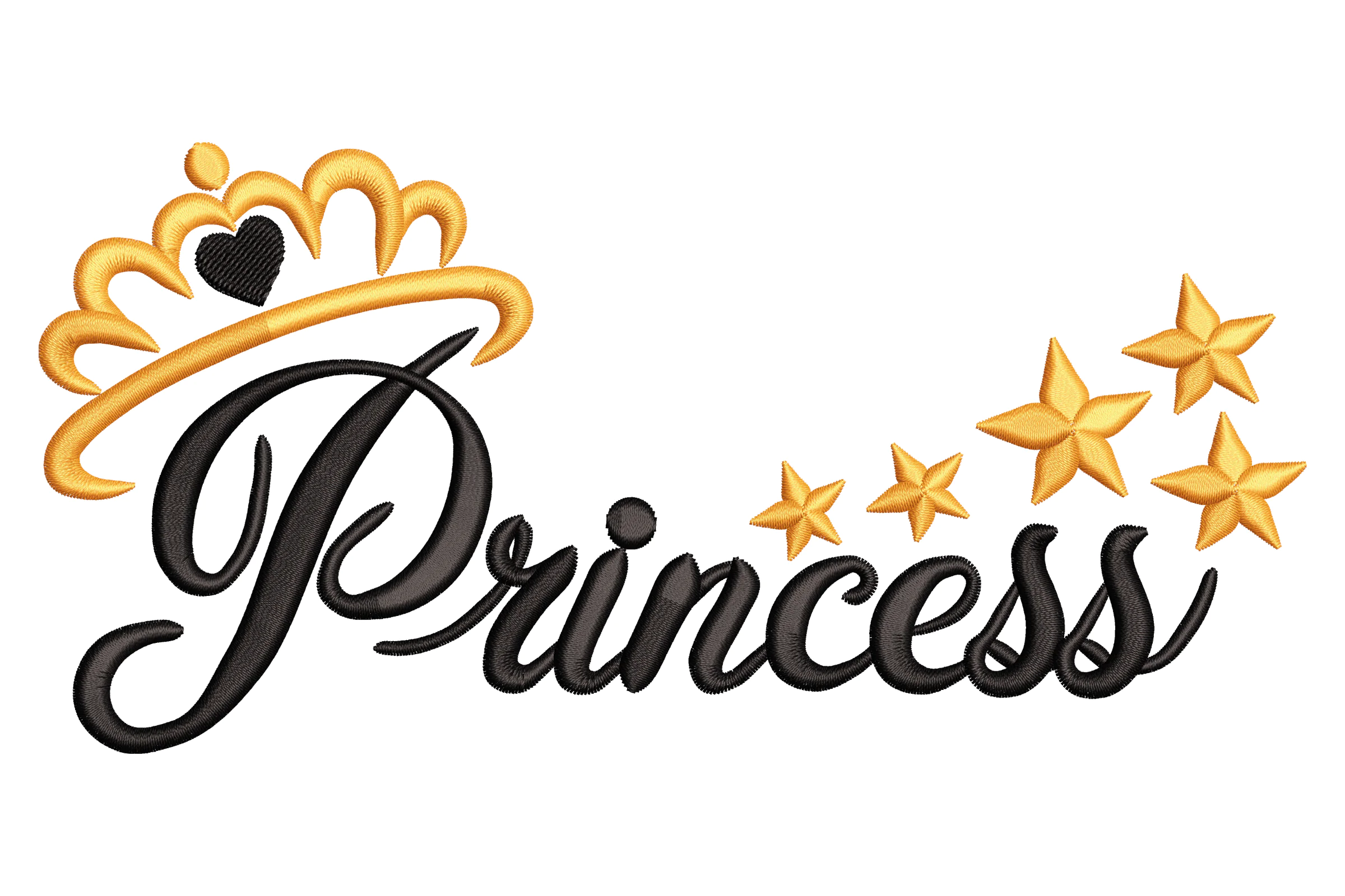 Princess Crown Embroidery Design