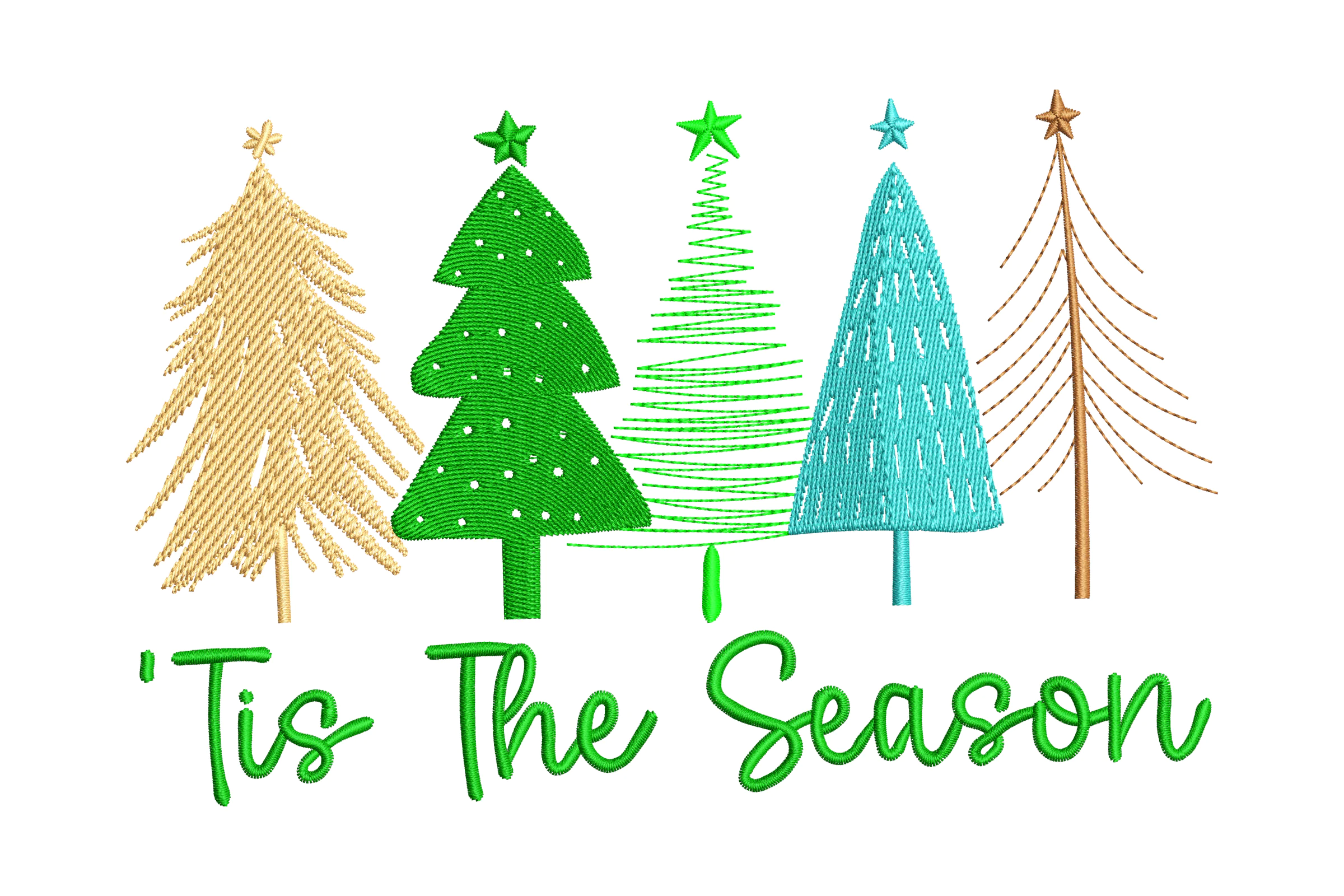 Tis the Season Embroidery Design Pattern
