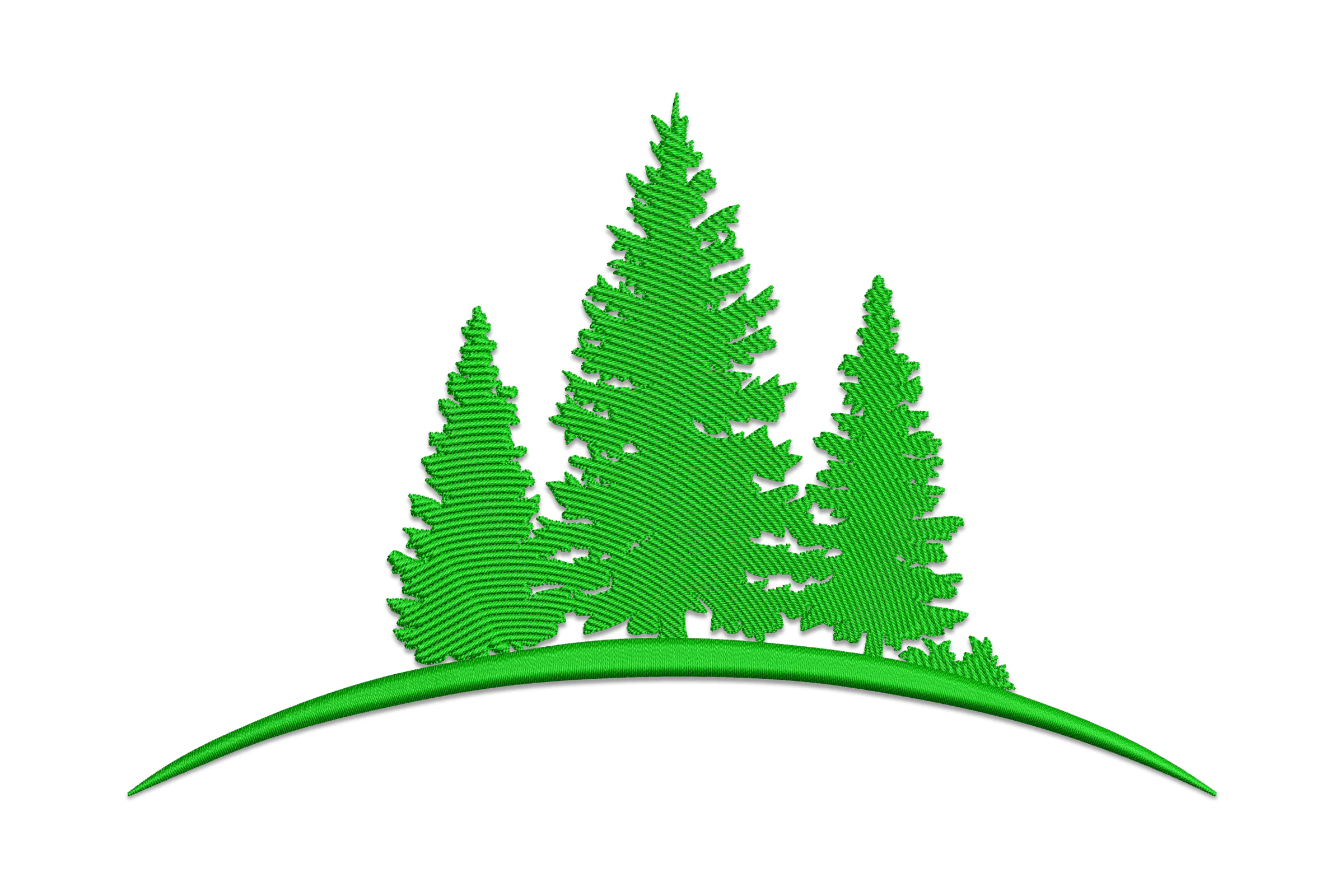 Pine Tree Embroidery Design