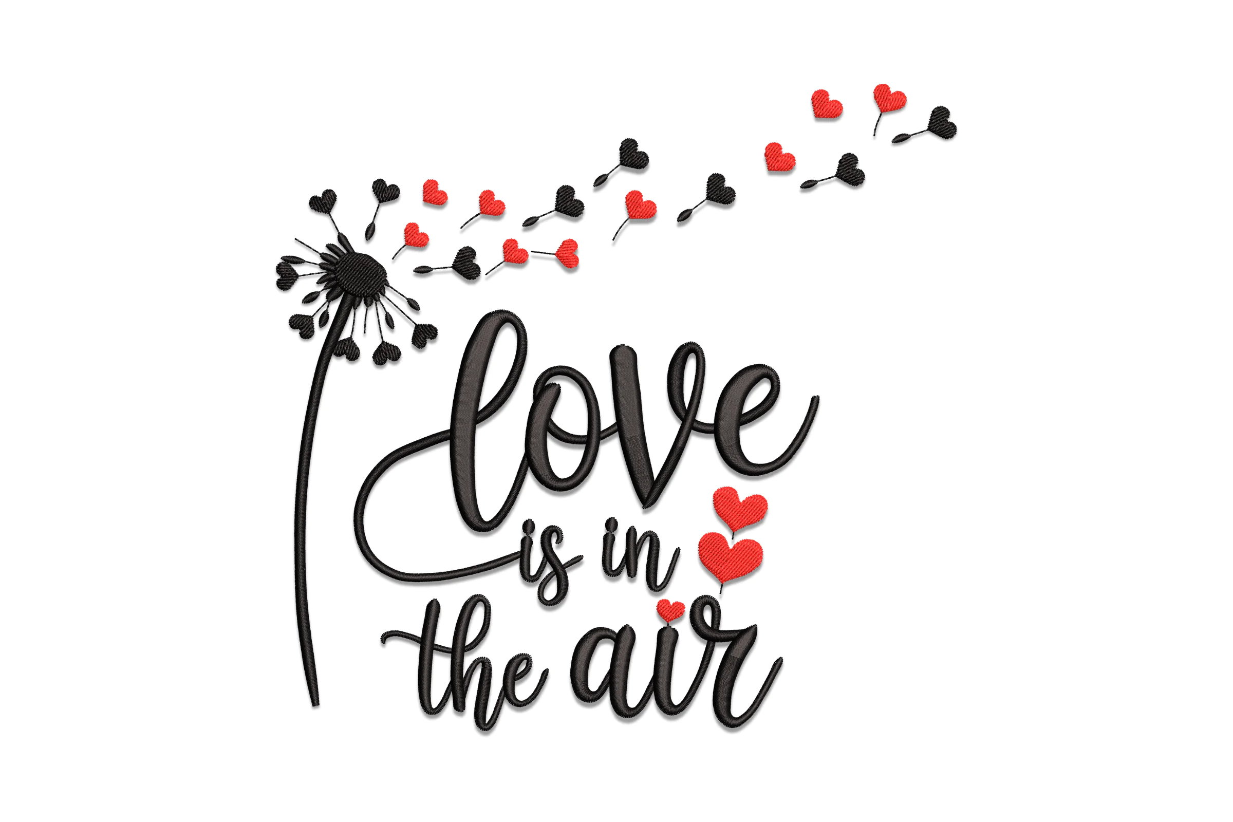 Love is in the Air Embroidery Design