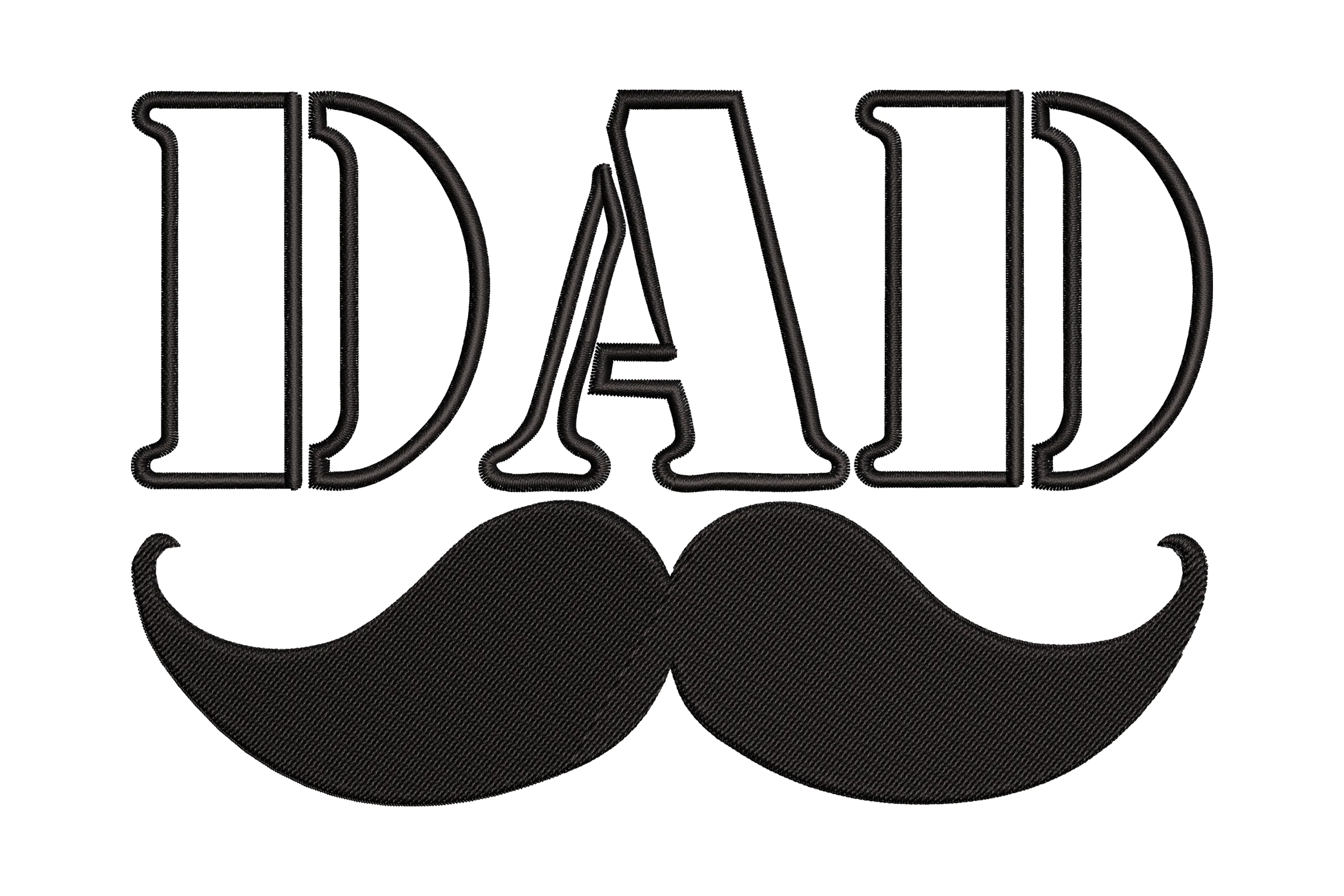 Happy Father's Day - Machine Embroidery Design