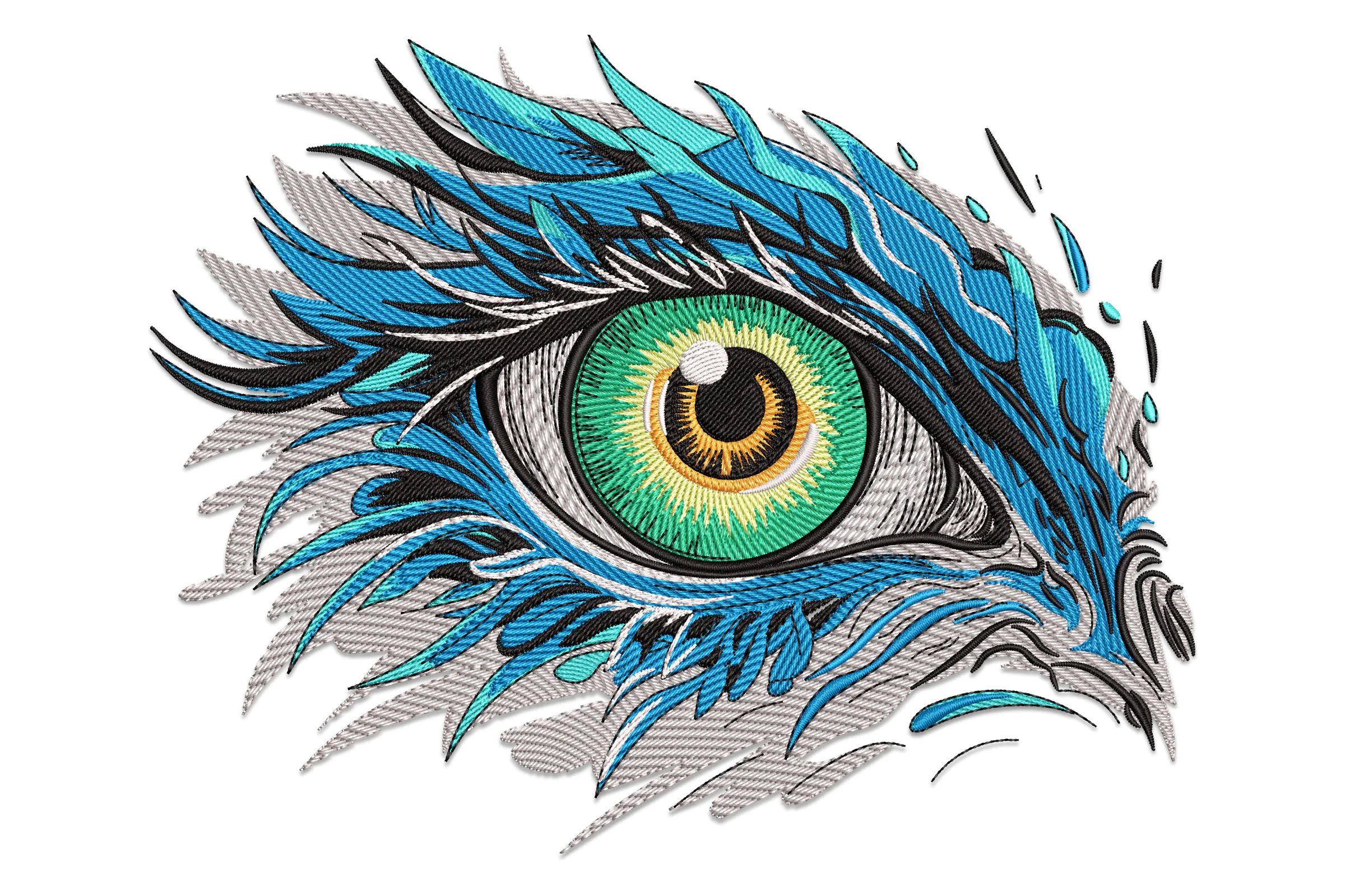 Dragon Eye Embroidery Design Pattern