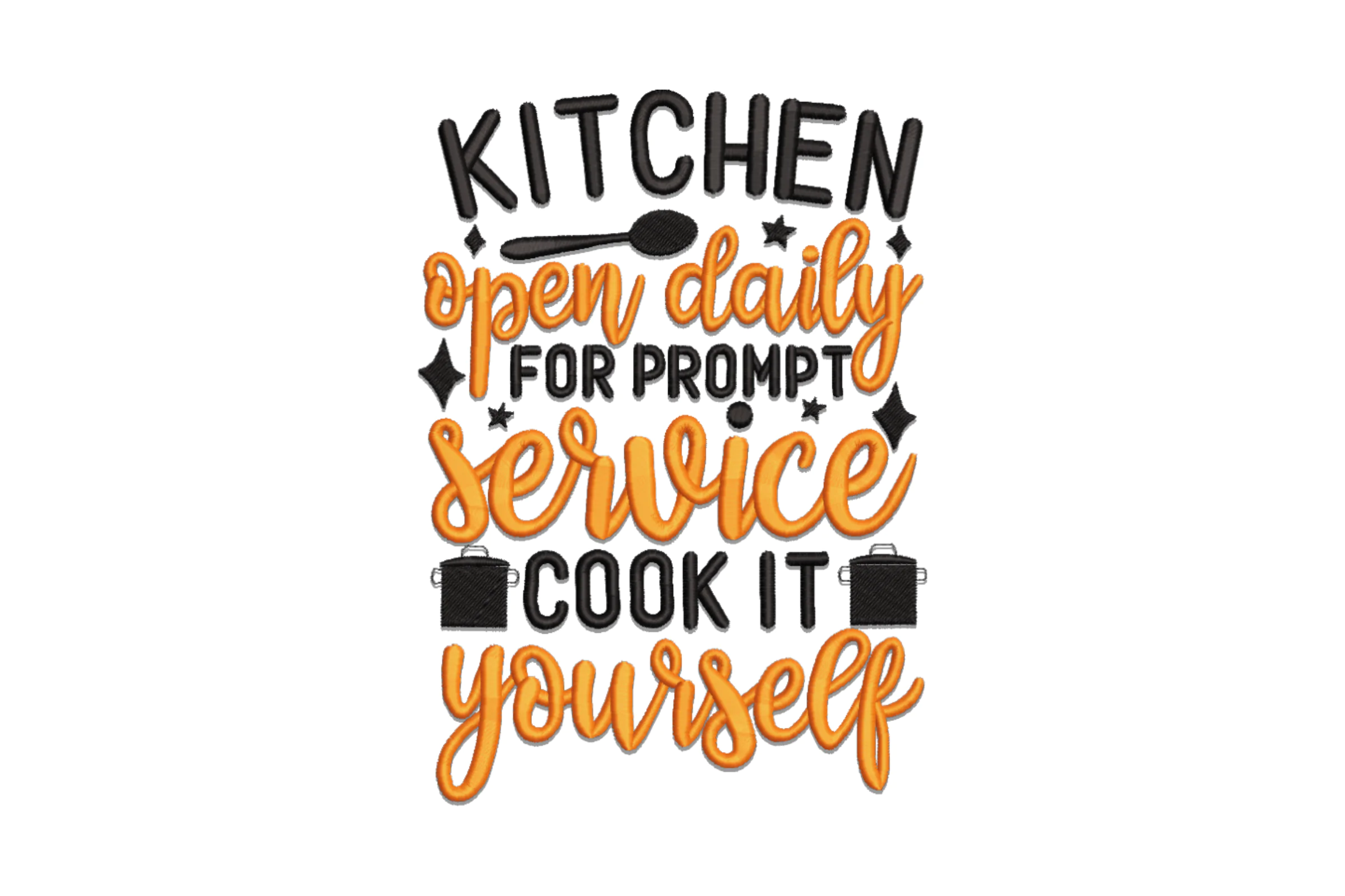 Kitchen Sayings Machine Embroidery Designs