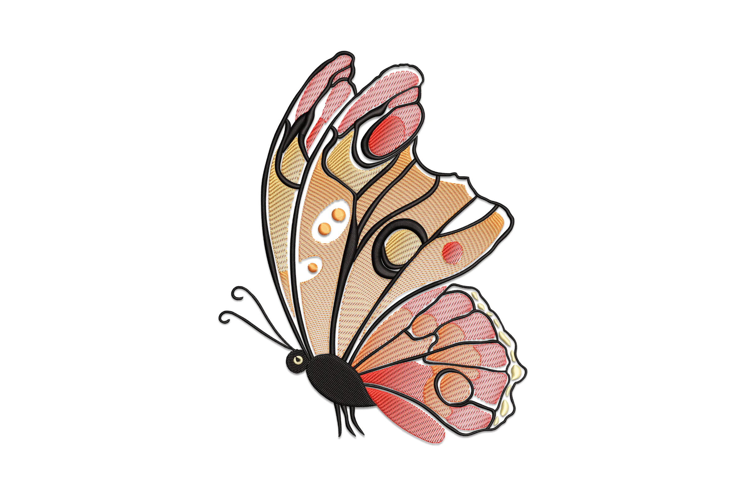 Beautiful Butterfly Embroidery Design File