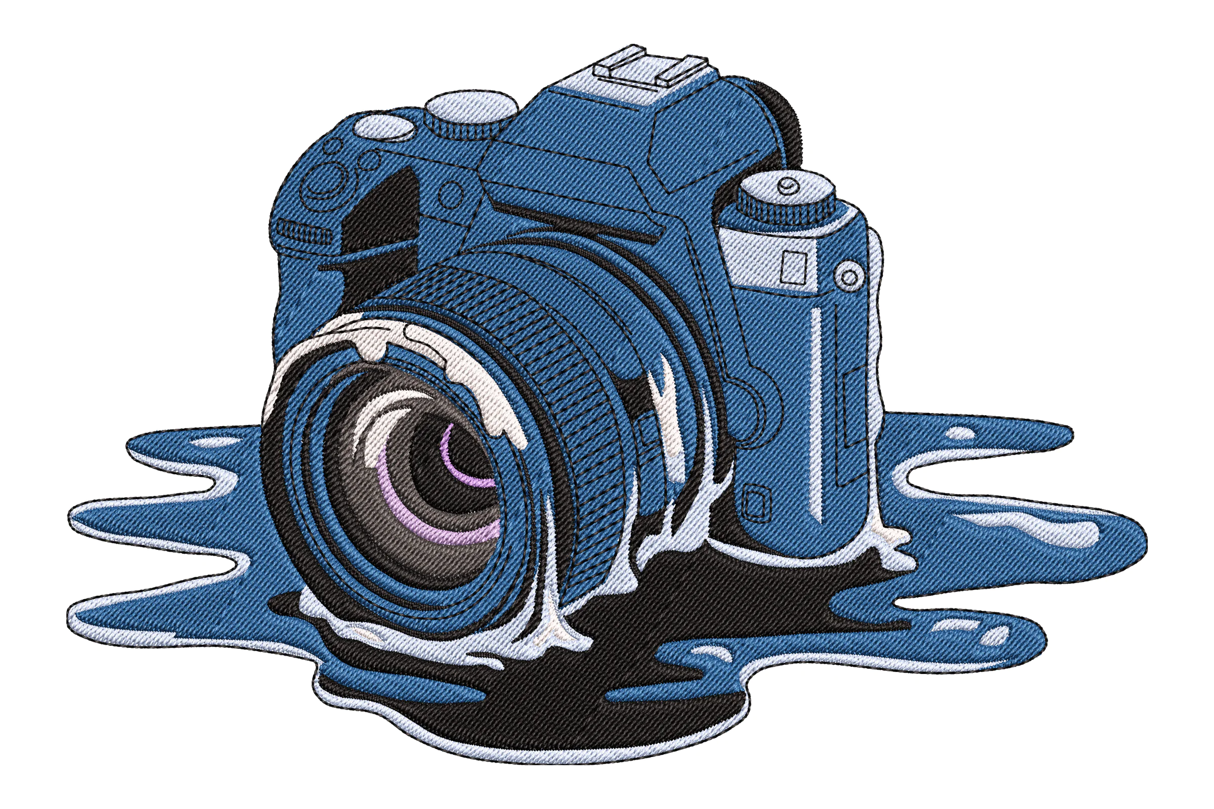 Leaked Camera Embroidery Design