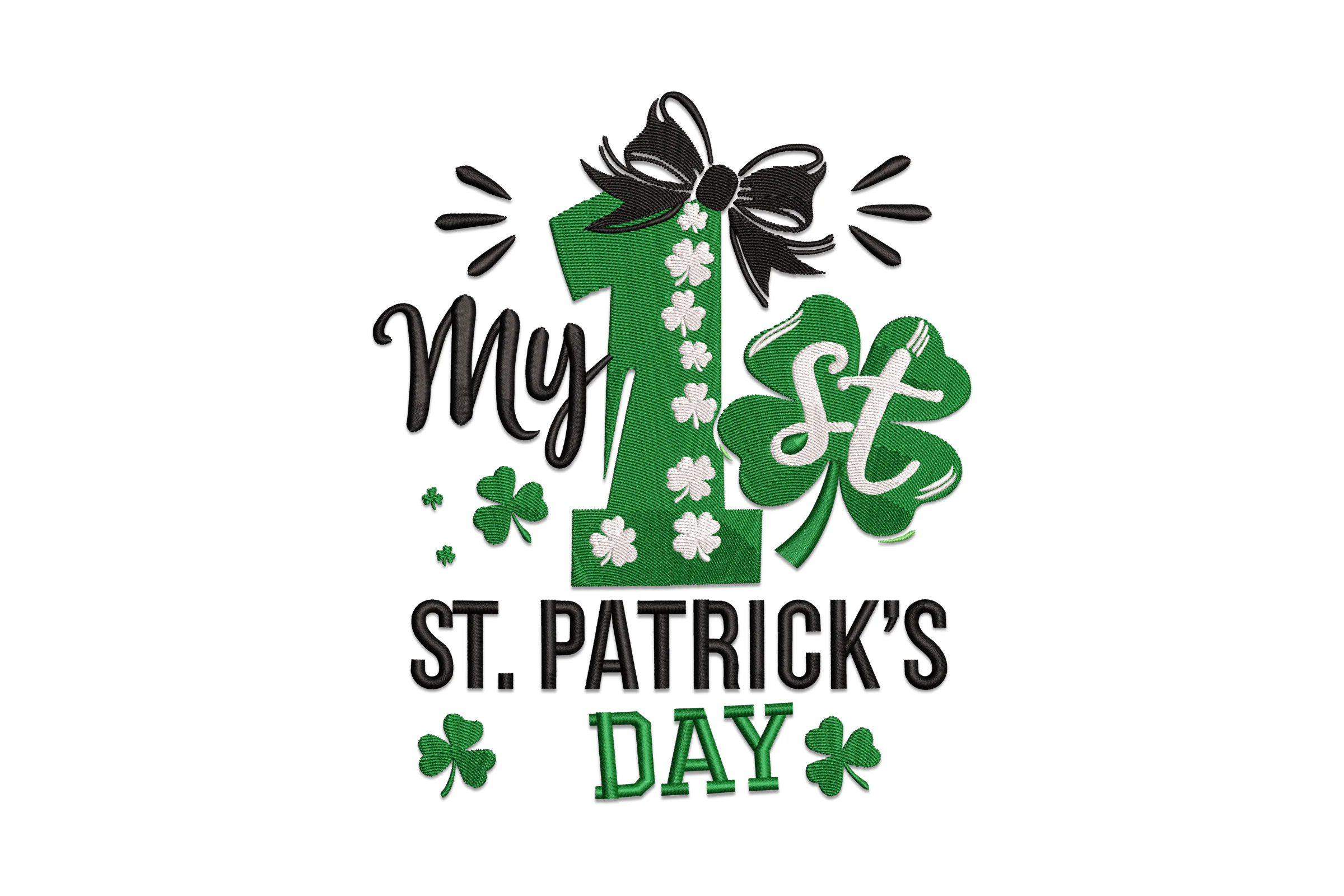 My 1st St. Patrick's Day Embroidery Design File
