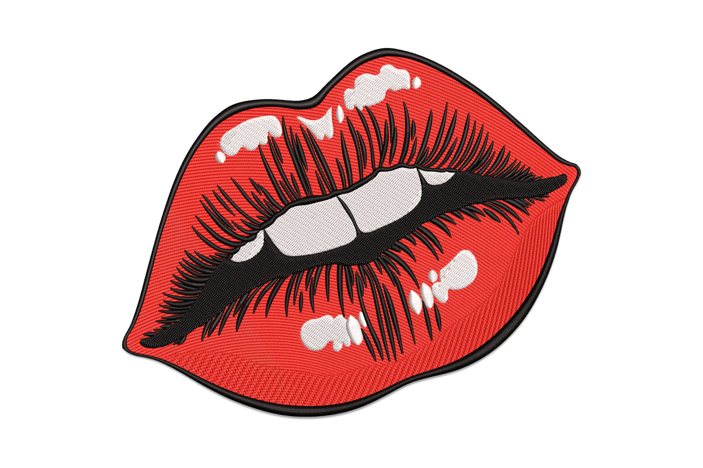 Red Lips Digital Embroidery Design File