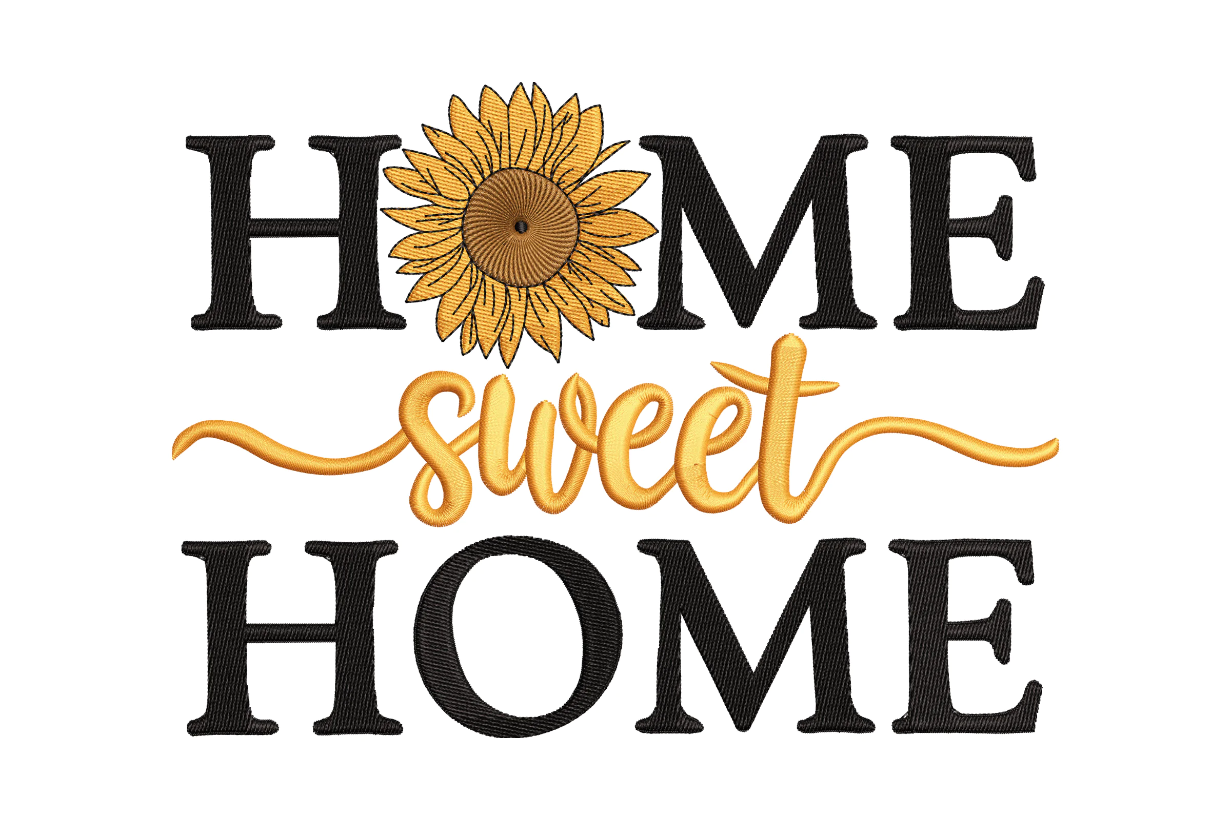 Home Sweet Home Porch Sign Embroidery Design