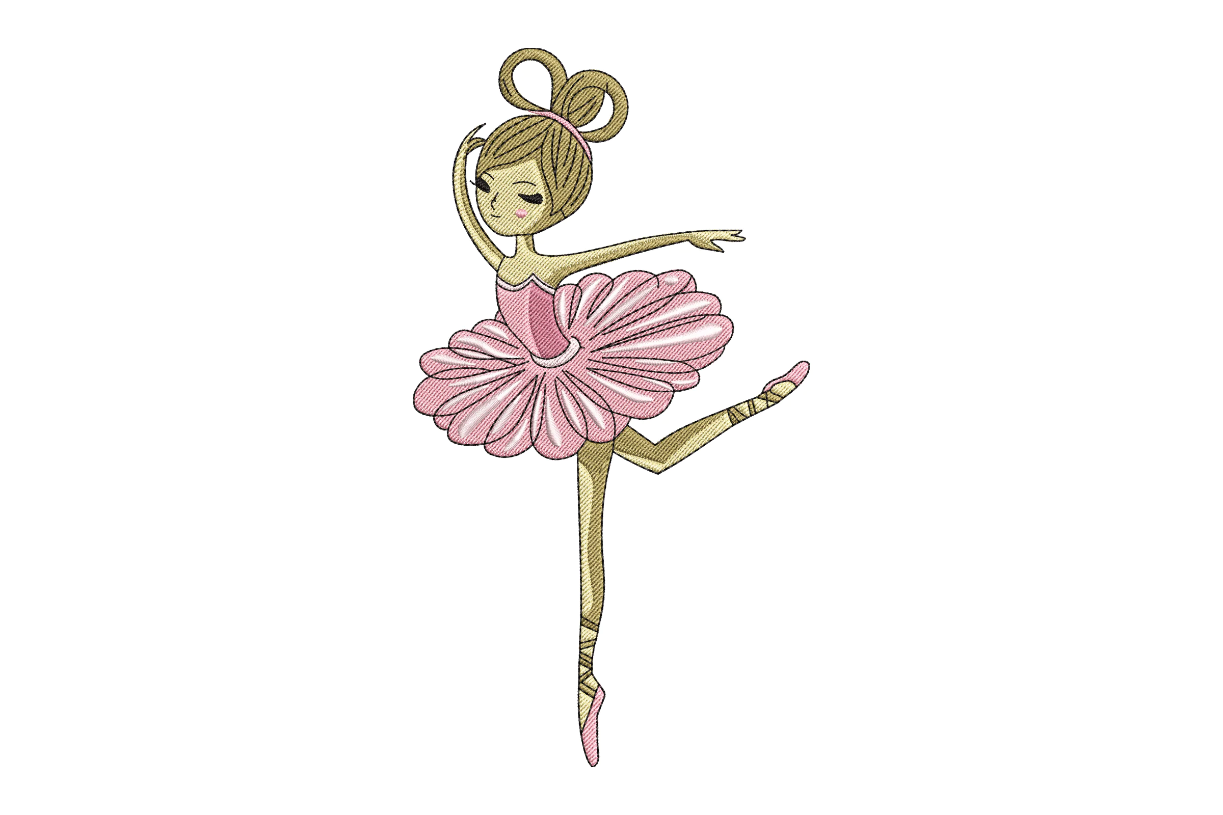 Ballerina Digital Embroidery Design