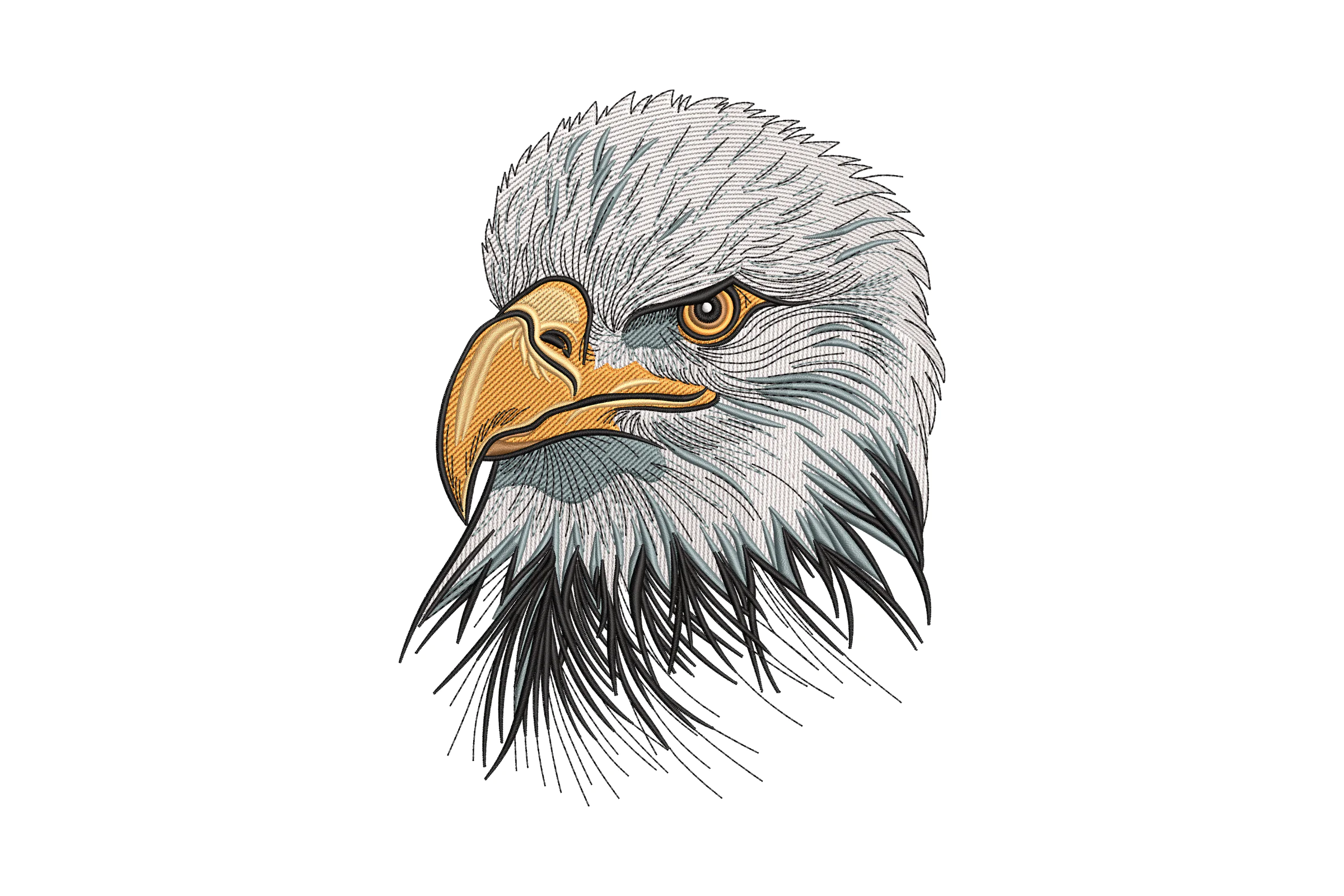 Eagle Head Machine Embroidery Design