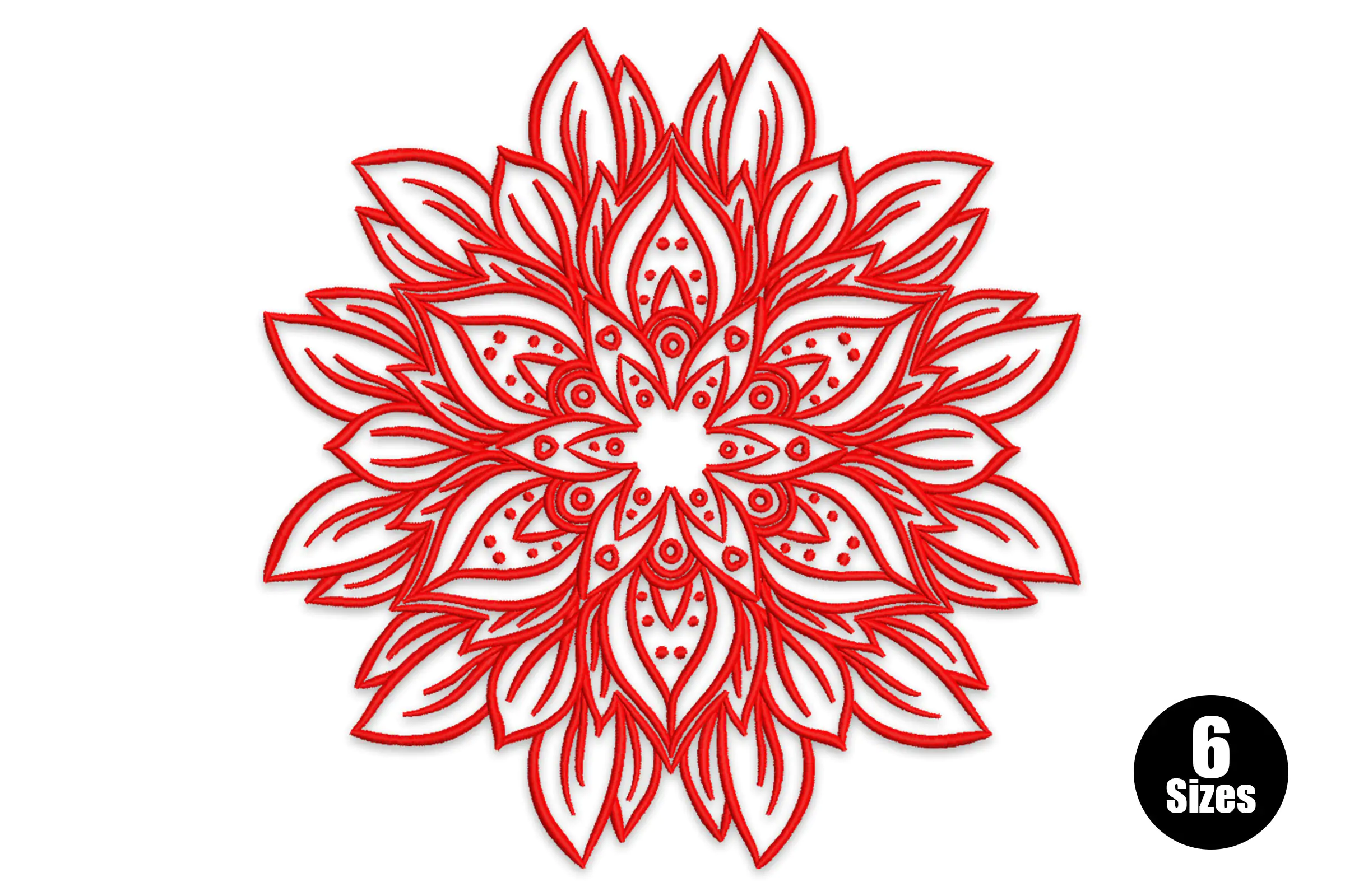 Mandala Flower Embroidery Design