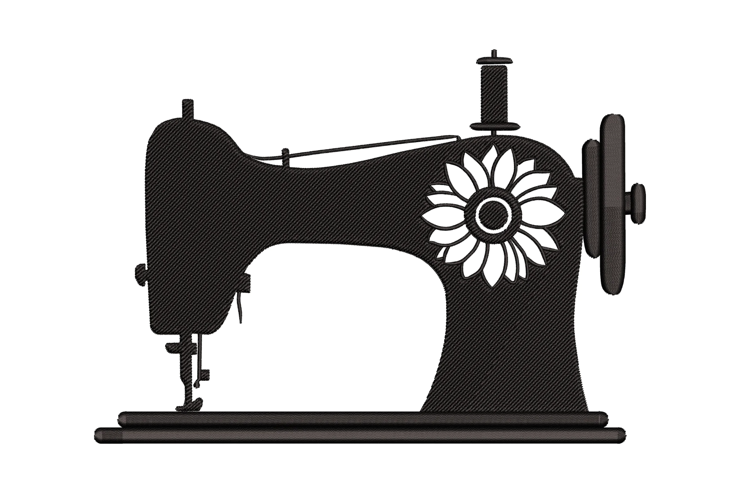 Sewing Machine with Flower Embroidery Design