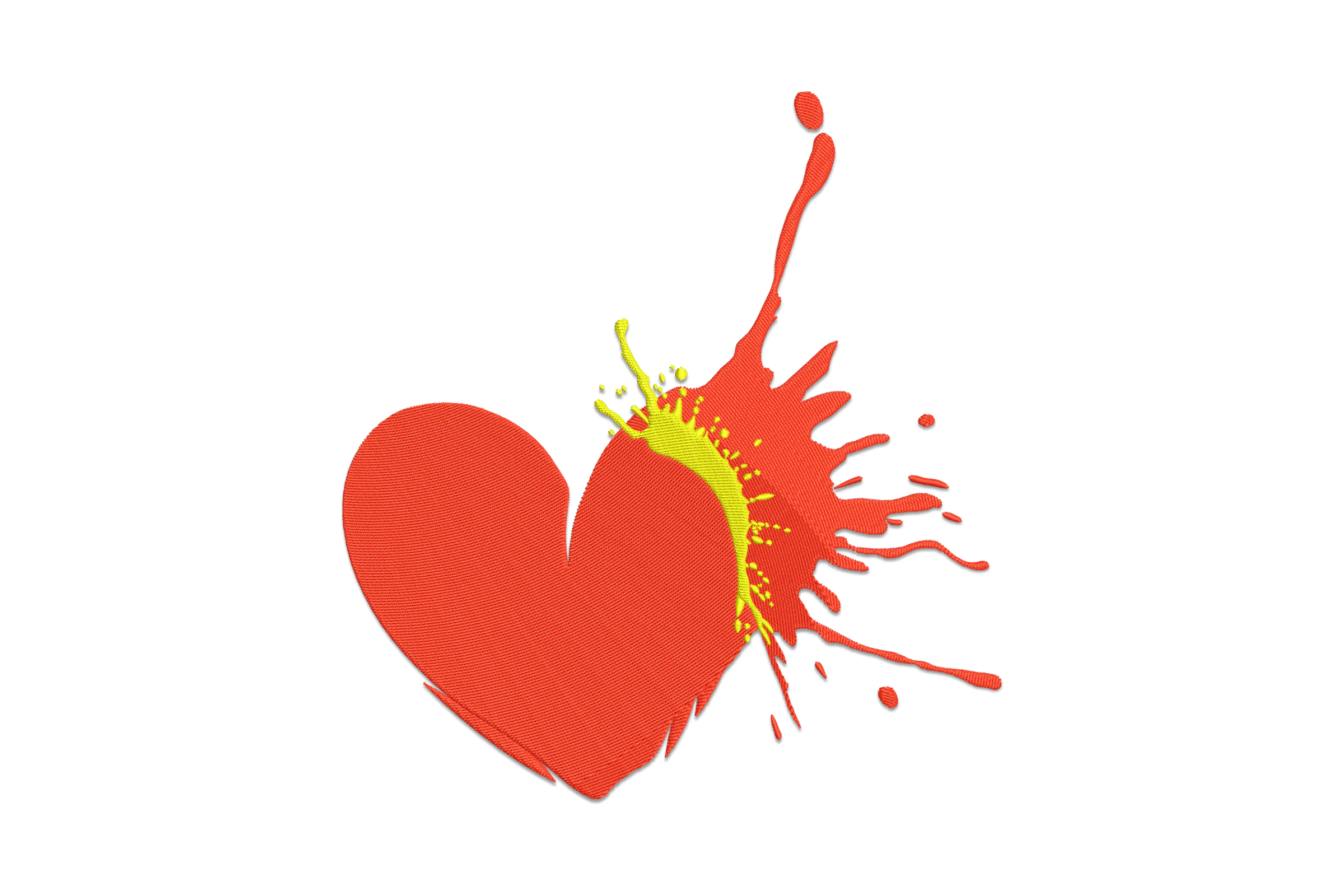 Bloodly Heart Embroidery Design