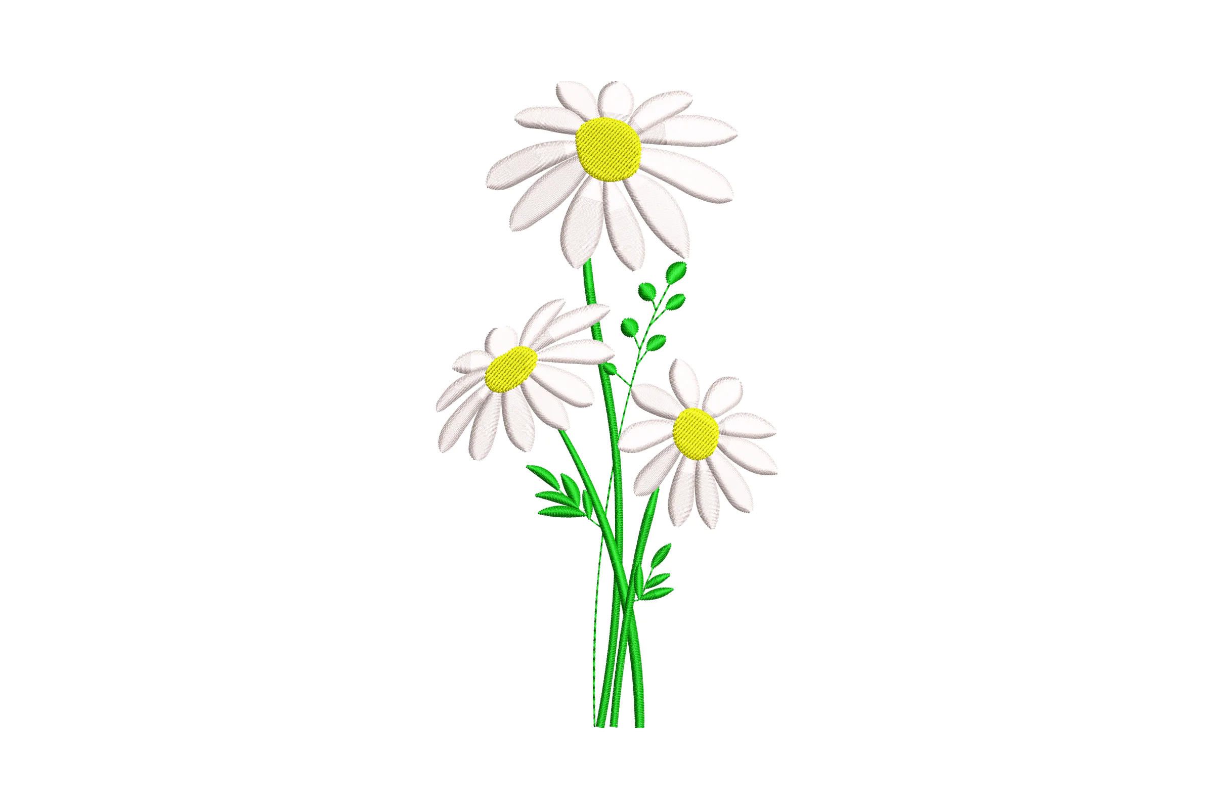 Daisy Flower Embroidery Design
