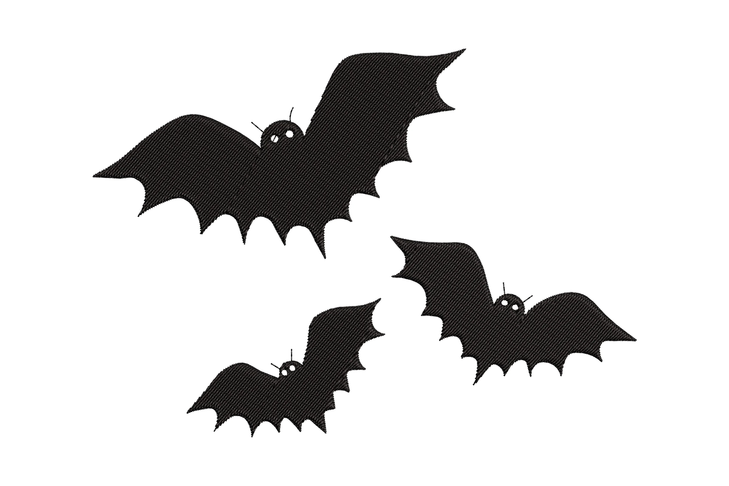 Bats Embroidery Design File