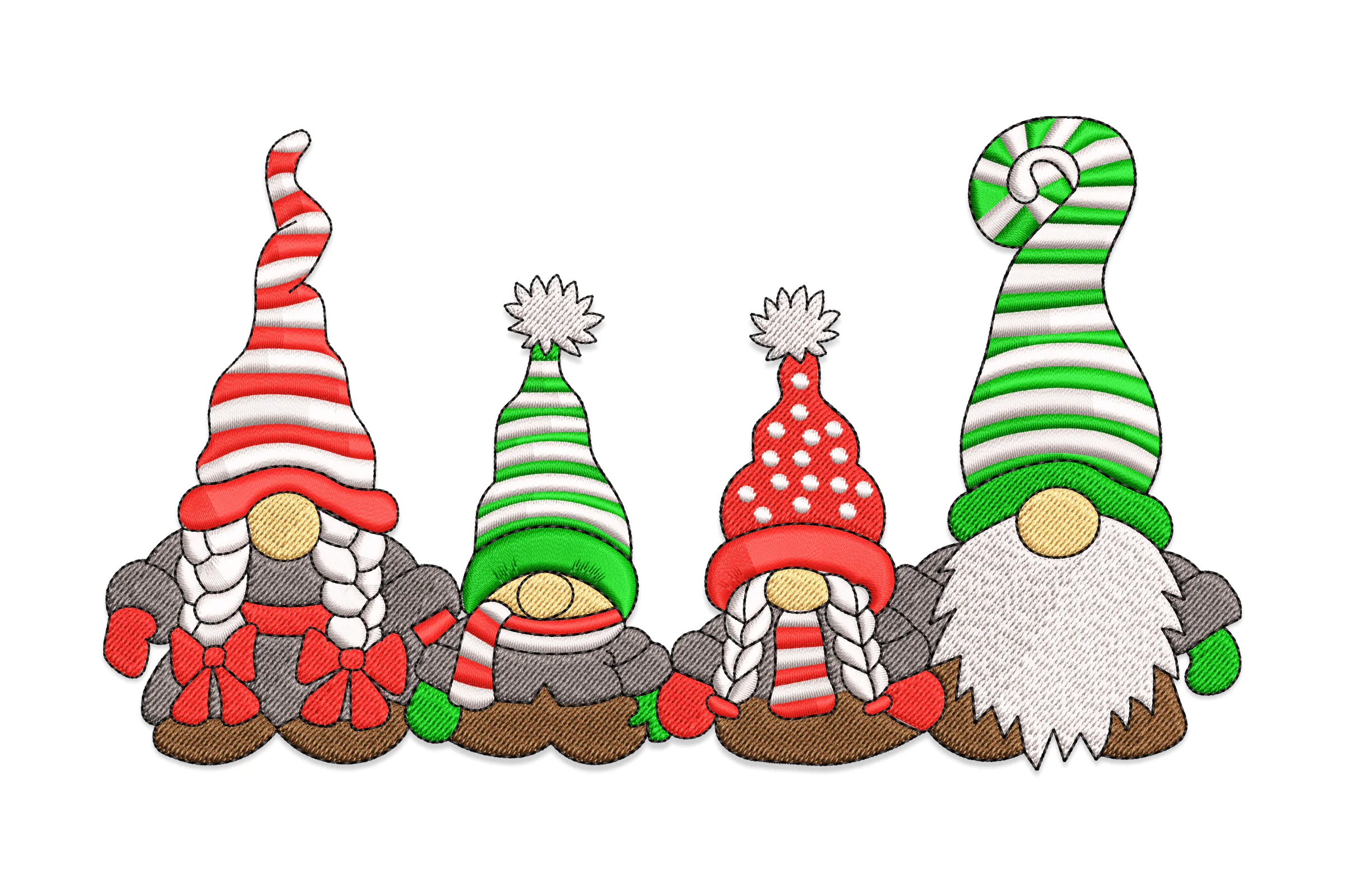 Christmas Gnomes Embroidery File