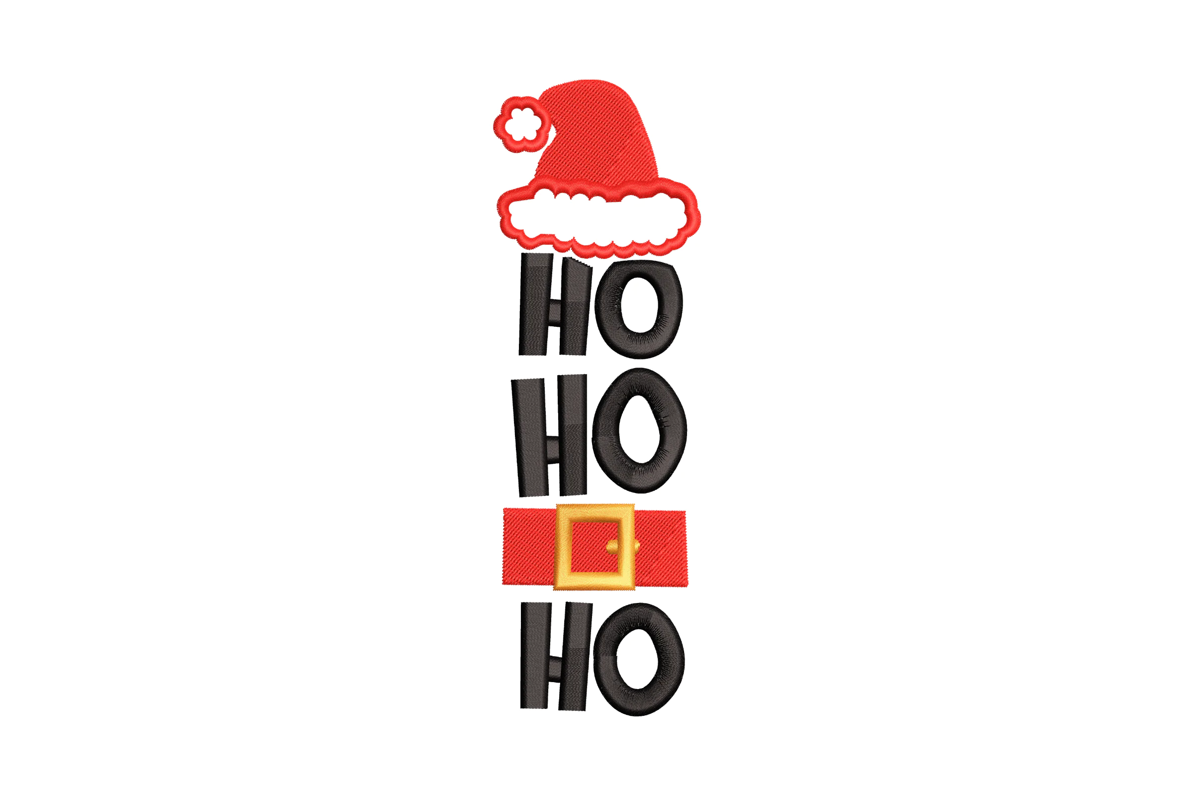 Ho Ho Ho Christmas Embroidery Design File