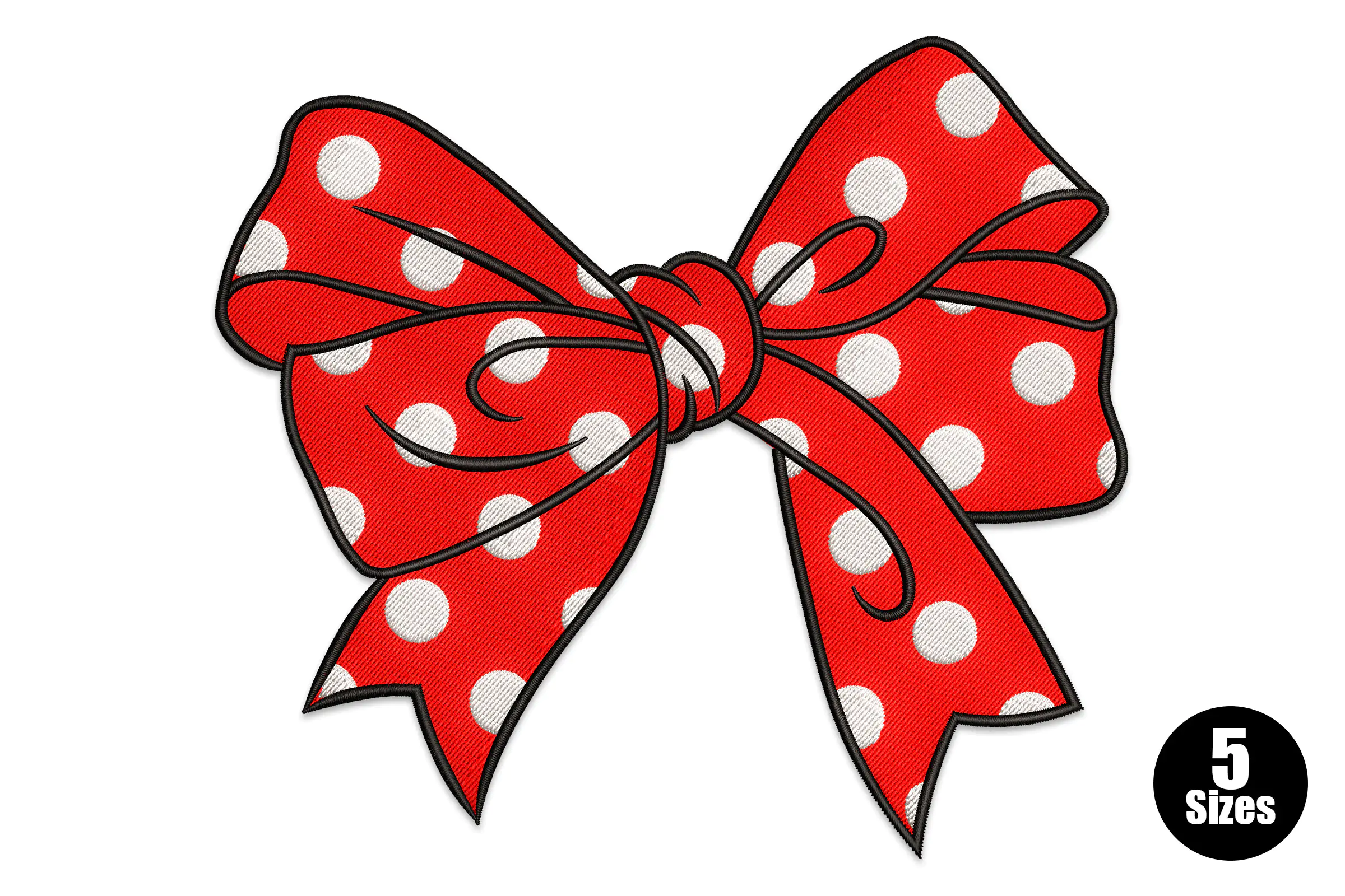 Bow Appliqué Embroidery Desig