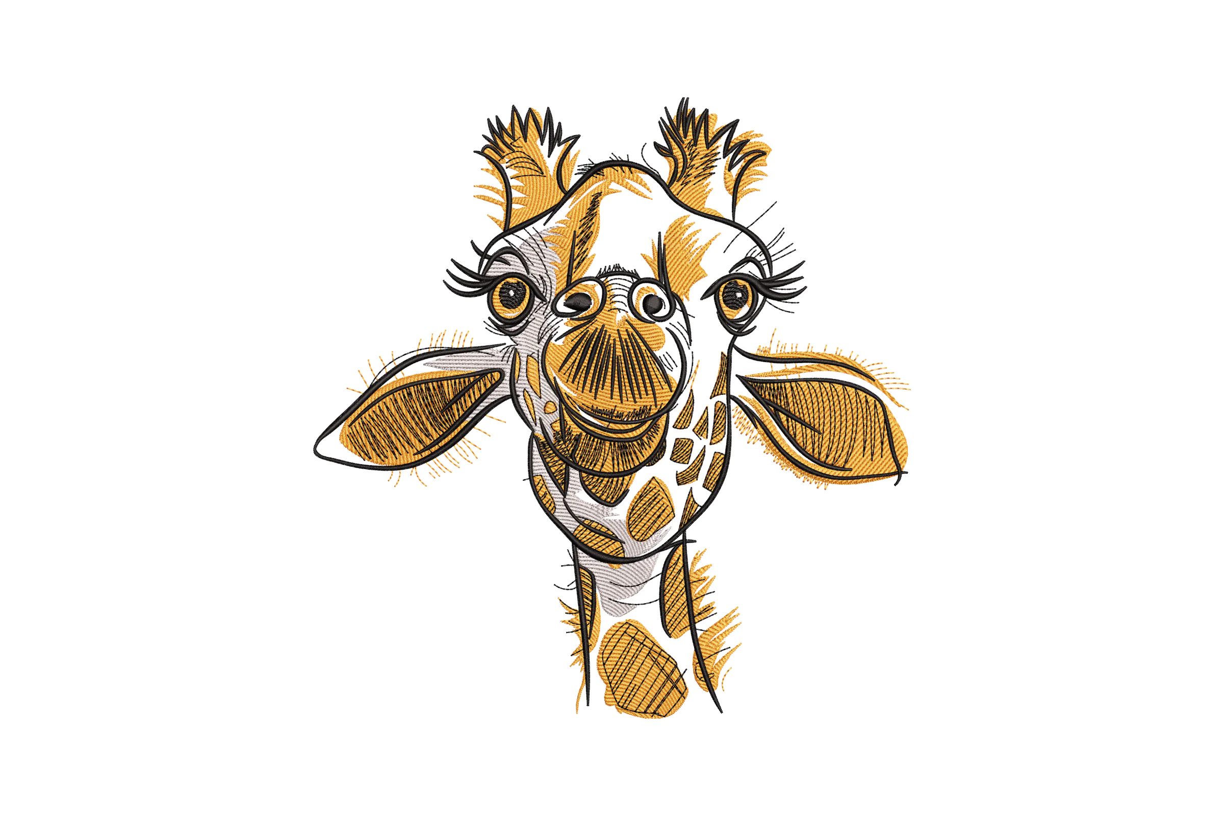Giraffe Machine Embroidery Design