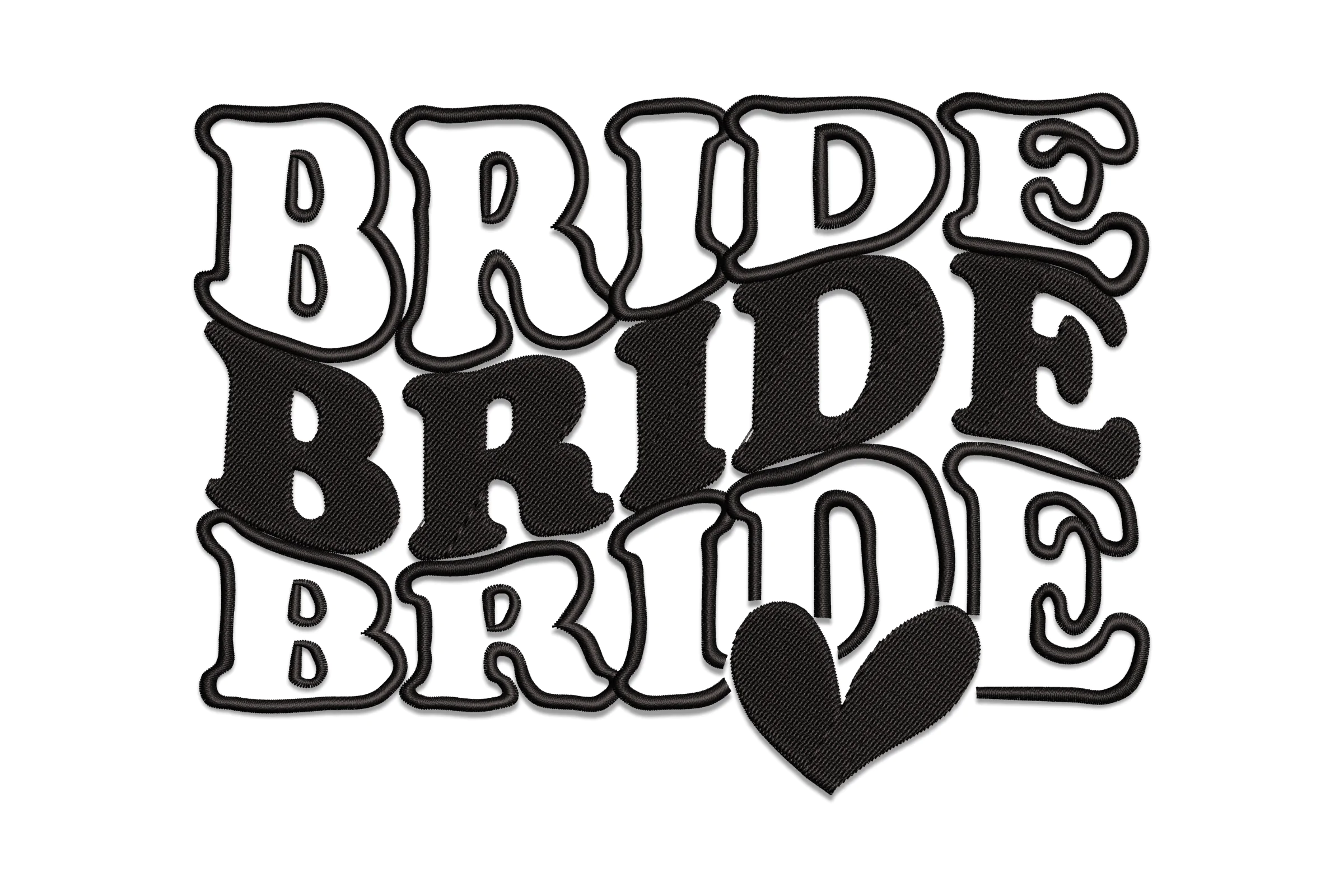 Bride Embroidery Design File