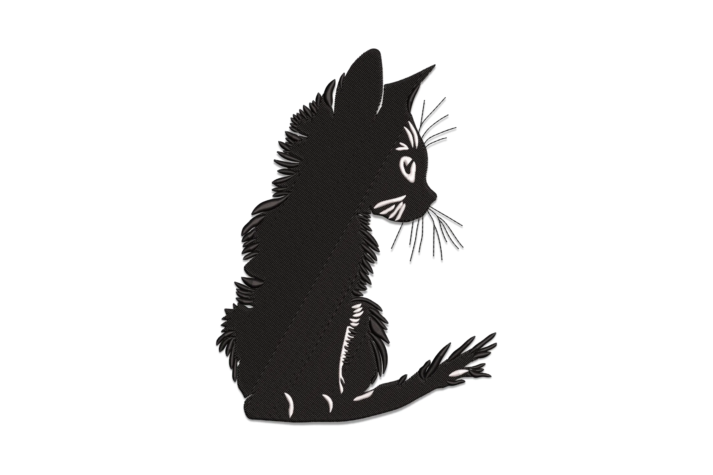 Black Cat Machine Embroidery Design Files