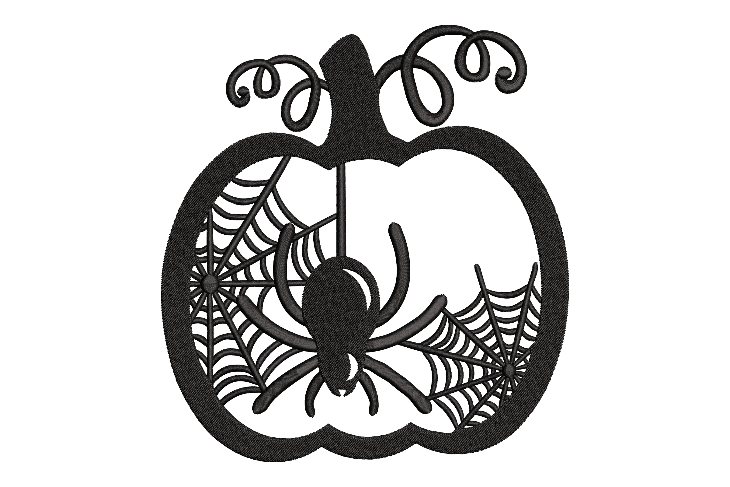 Halloween Pumpkin Digital Embroidery Design