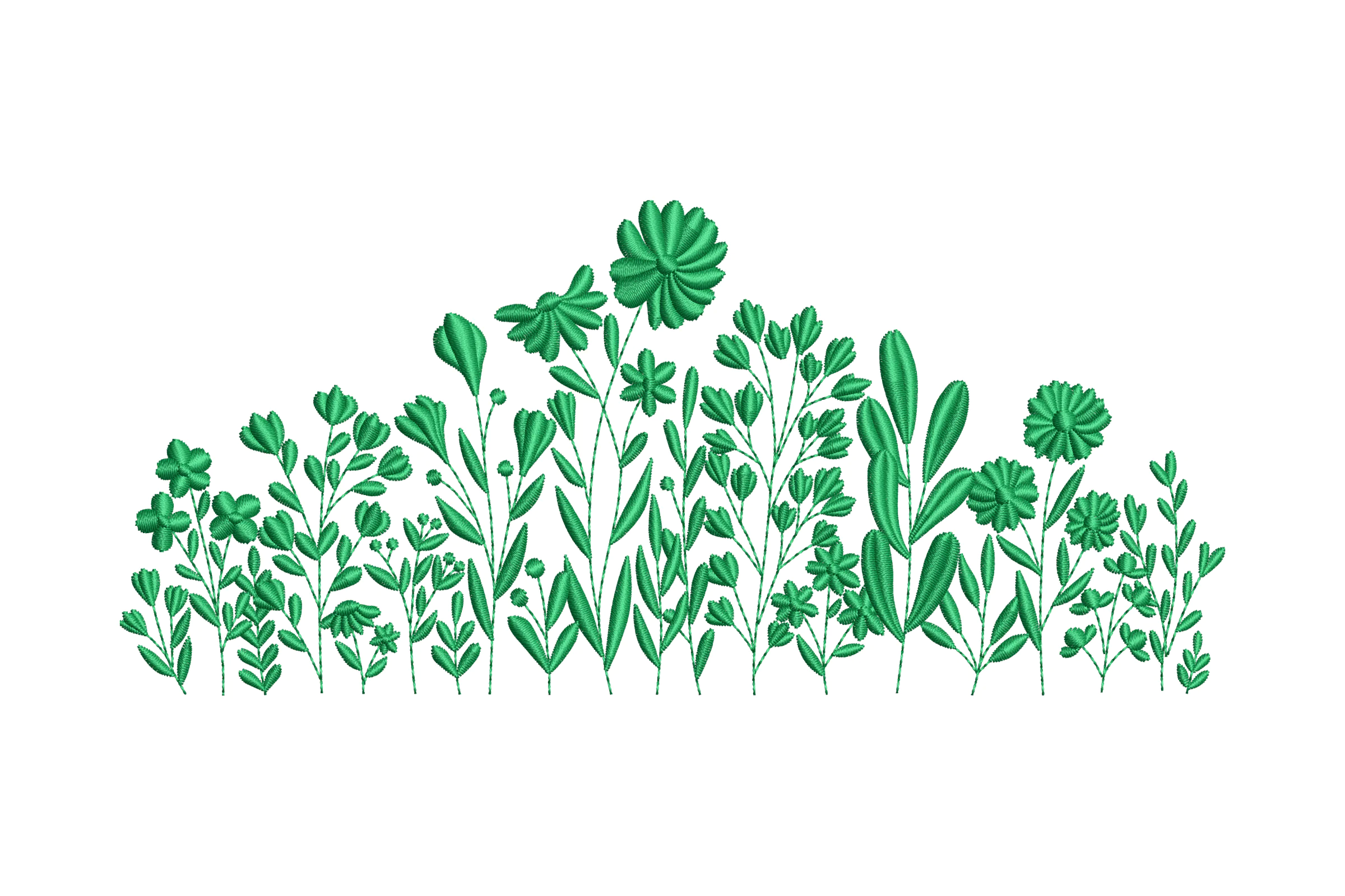 Wildflower Meadow Machine  Embroidery Design