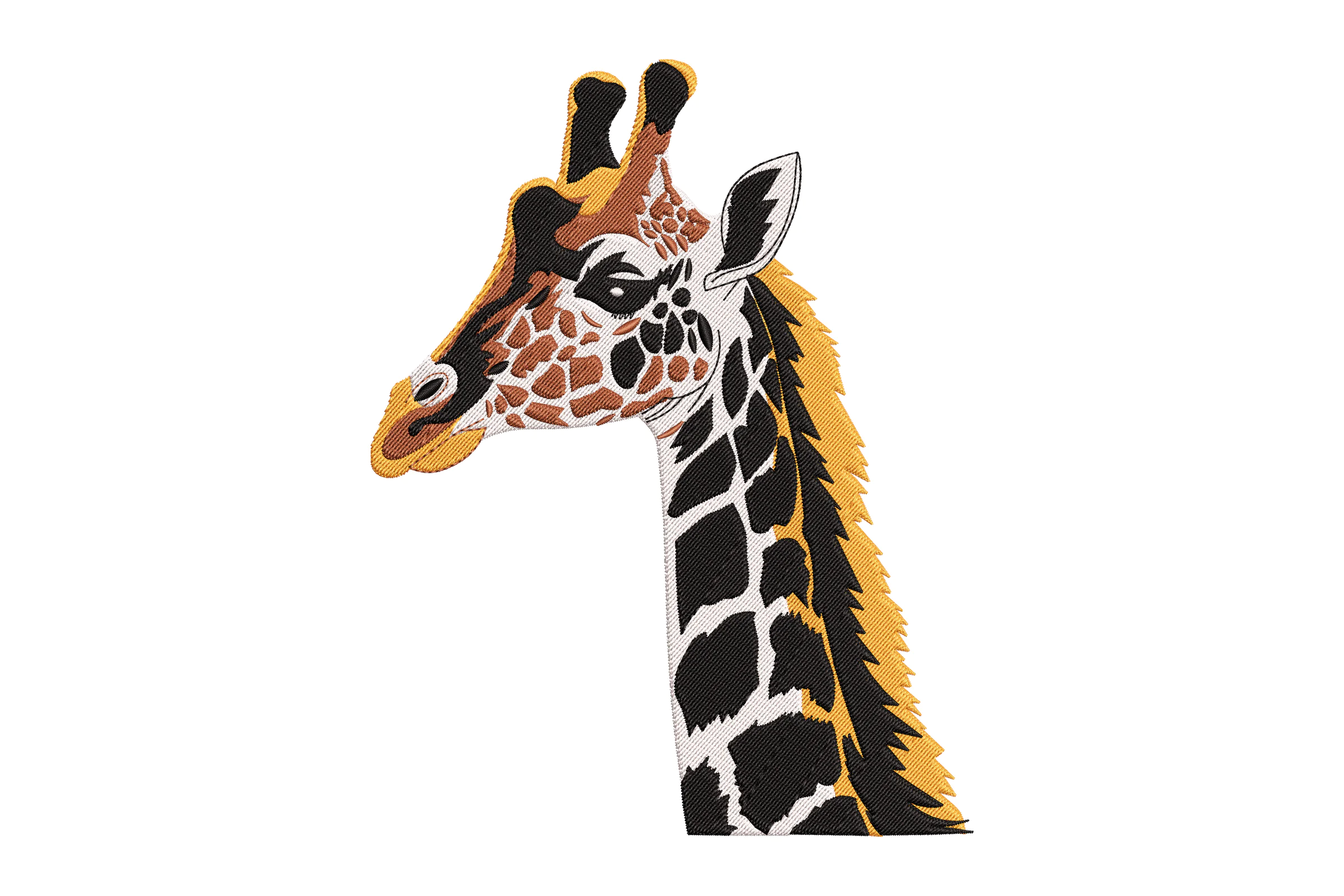 Giraffe Embroidery Design File