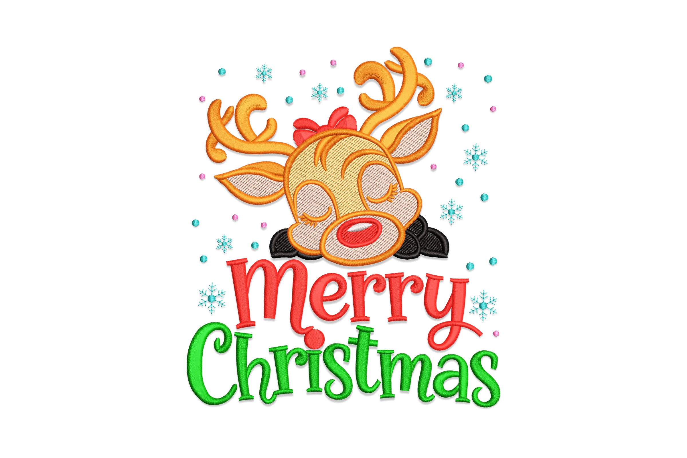 Christmas Reindeer Embroidery File