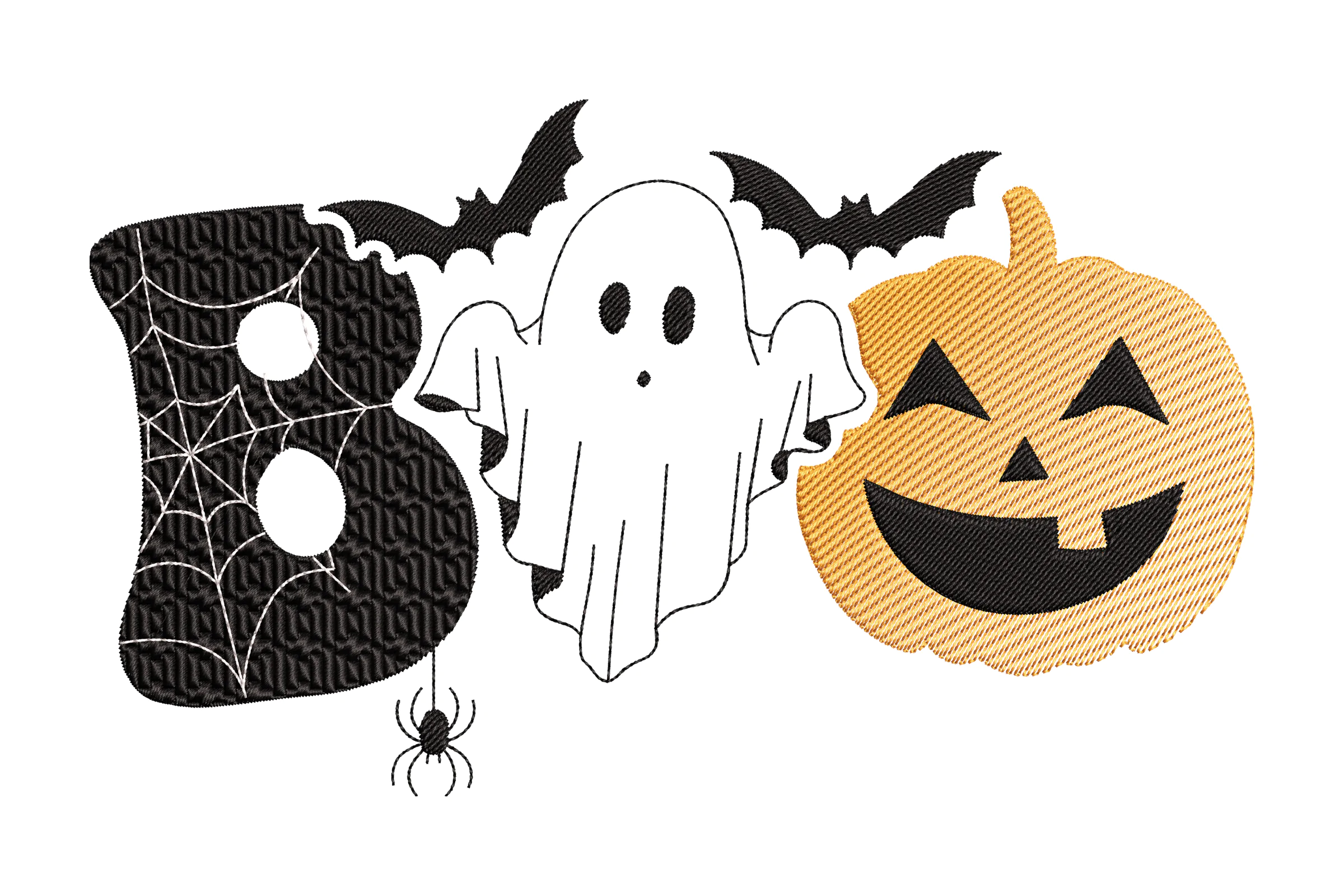BOO Halloween Machine Embroidery Design