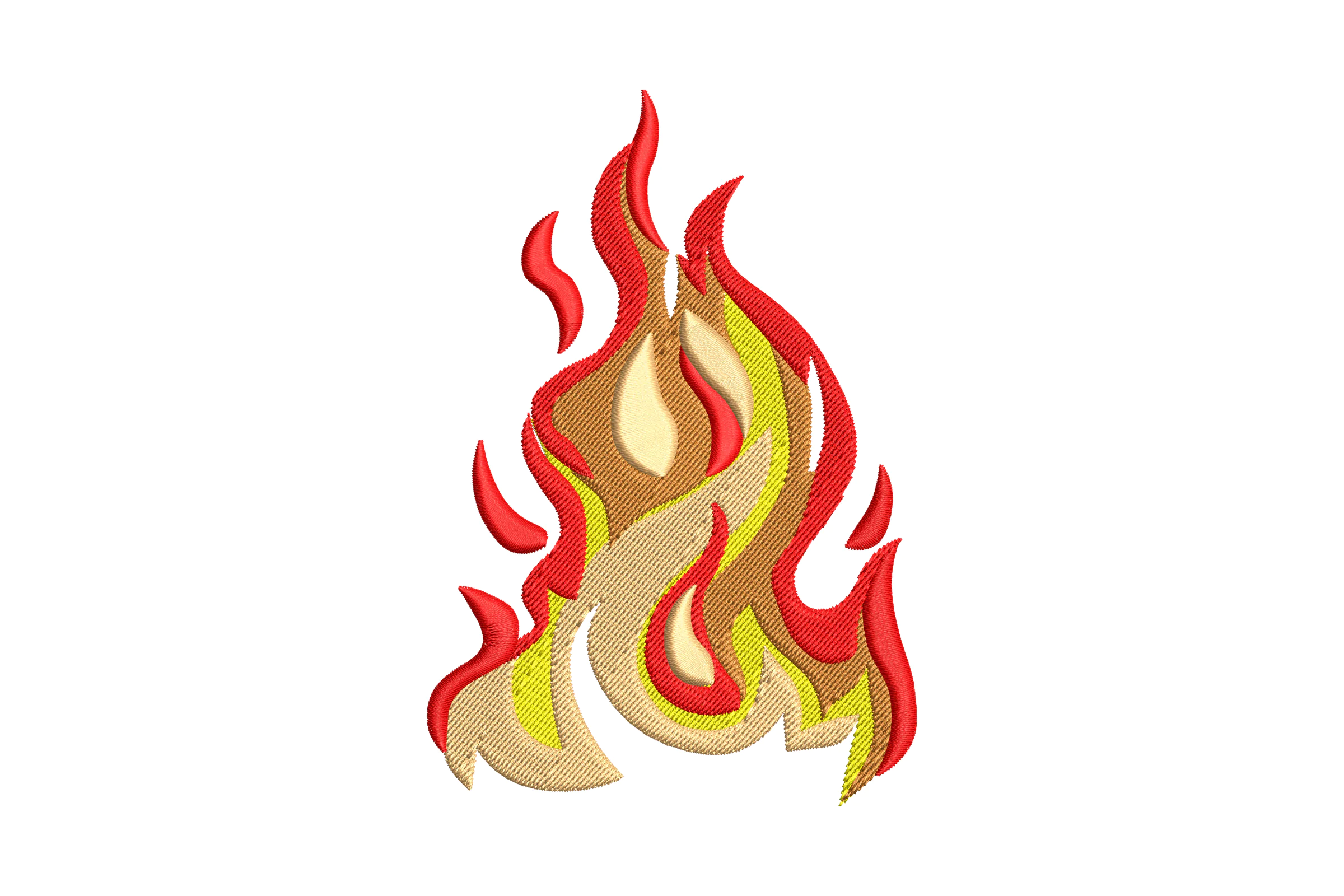Fire Flames Embroidery Design