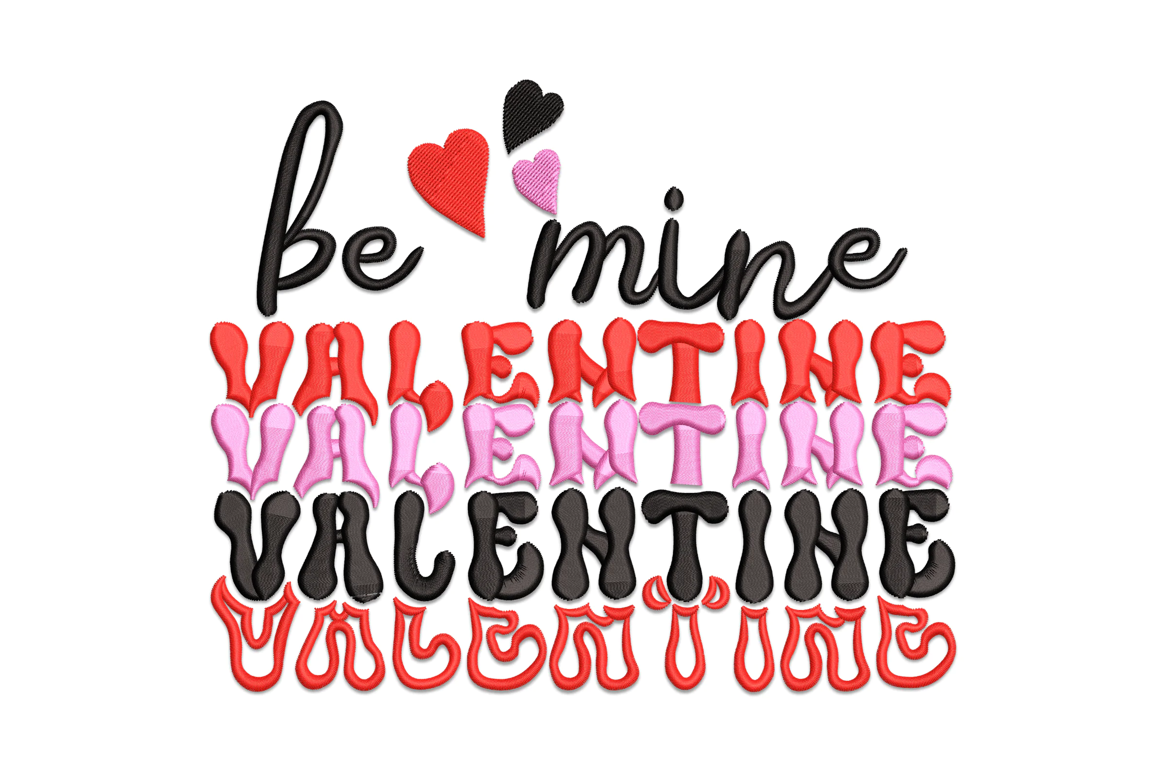 Be Mine Valentine Embroidery Design
