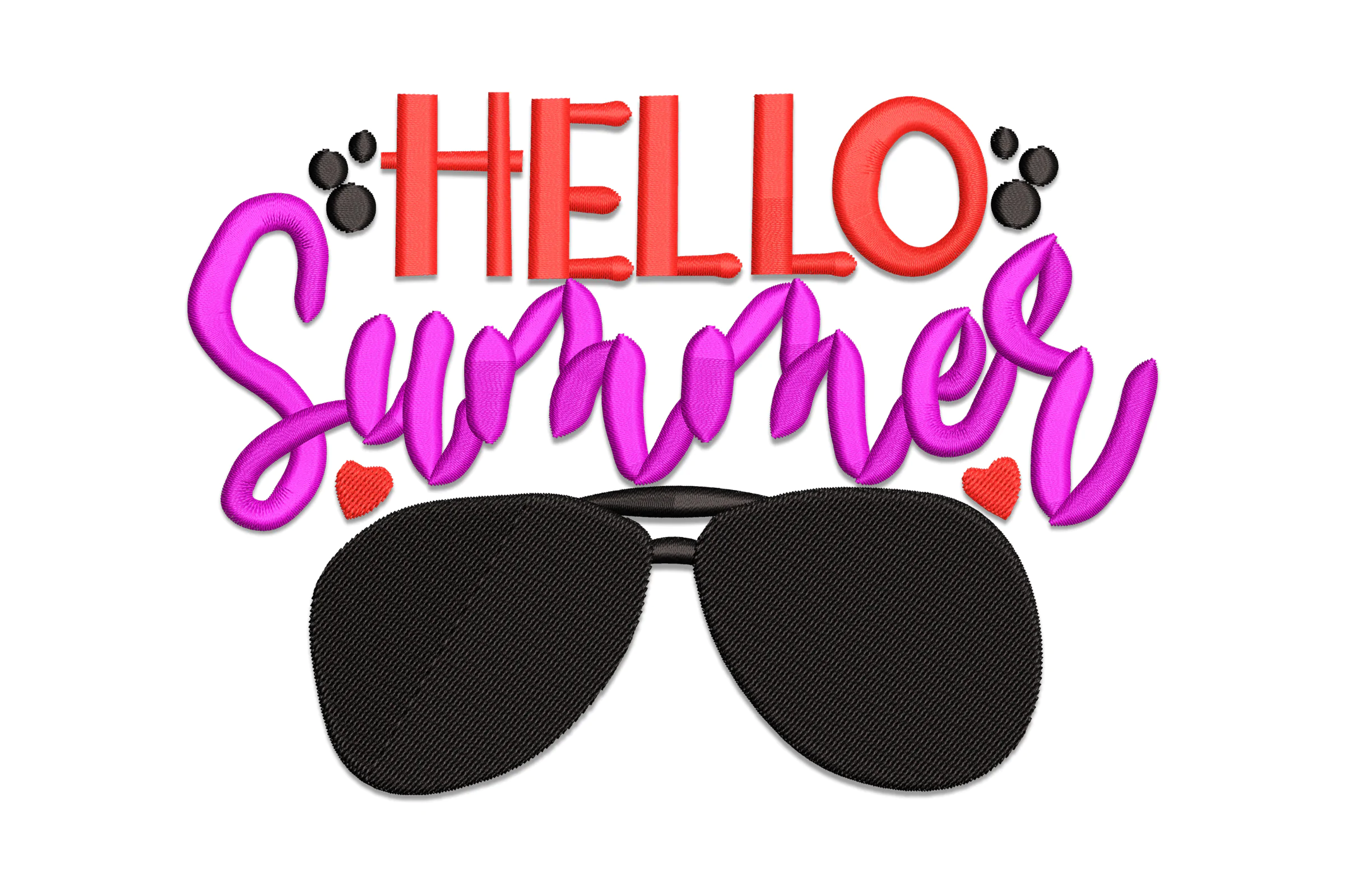 Hello Summer Digital Embroidery