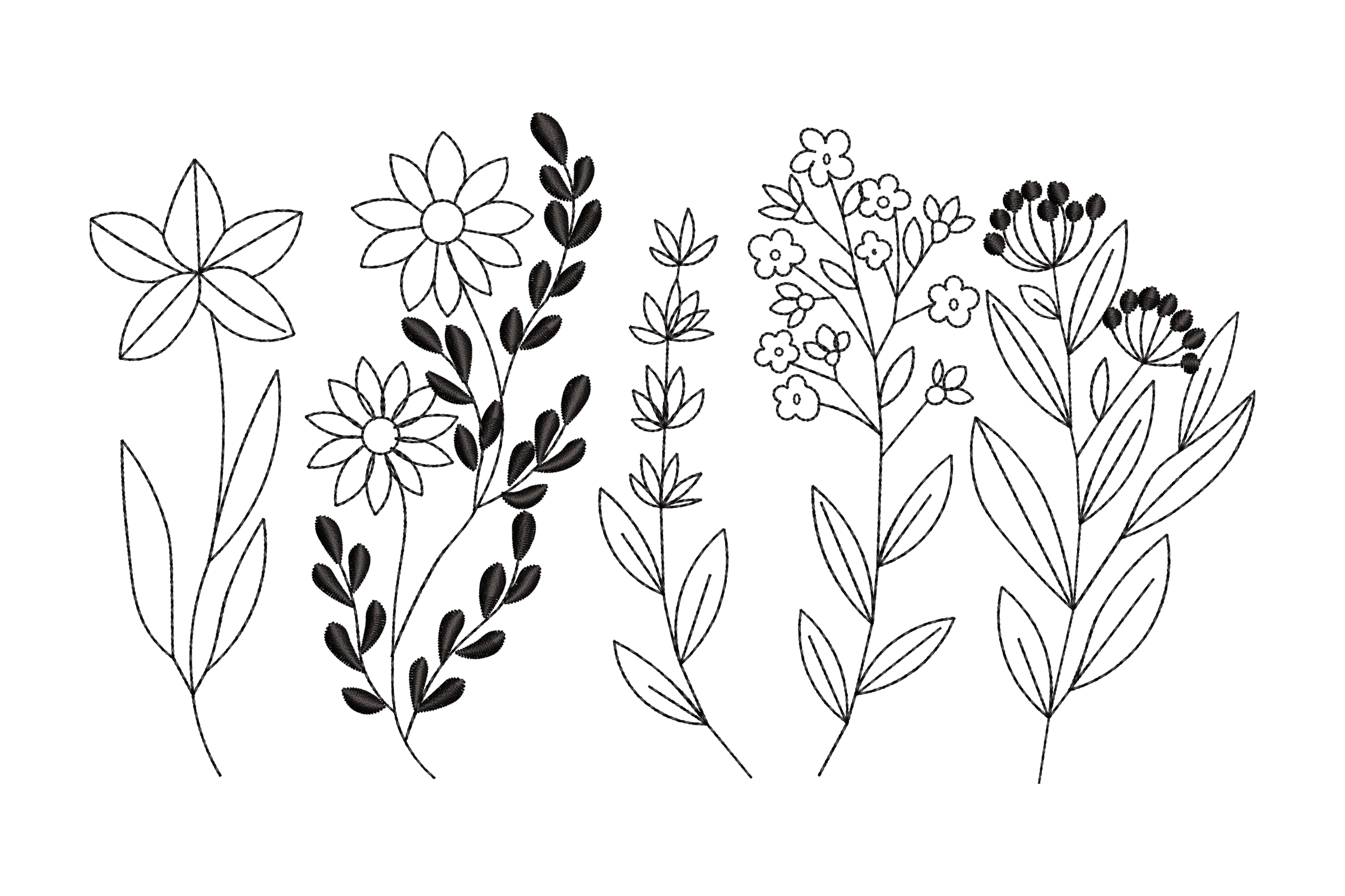 Floral Embroidery Design Collection