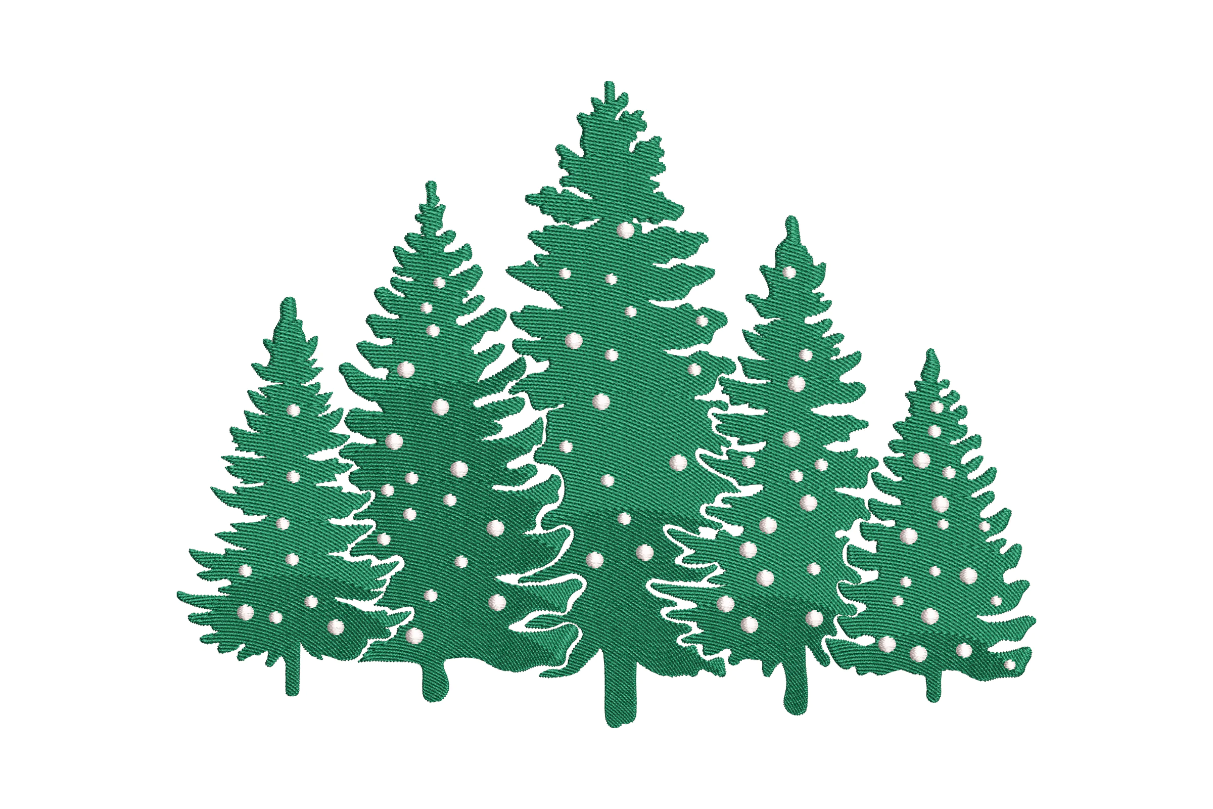 Christmas Forest Embroidery Design