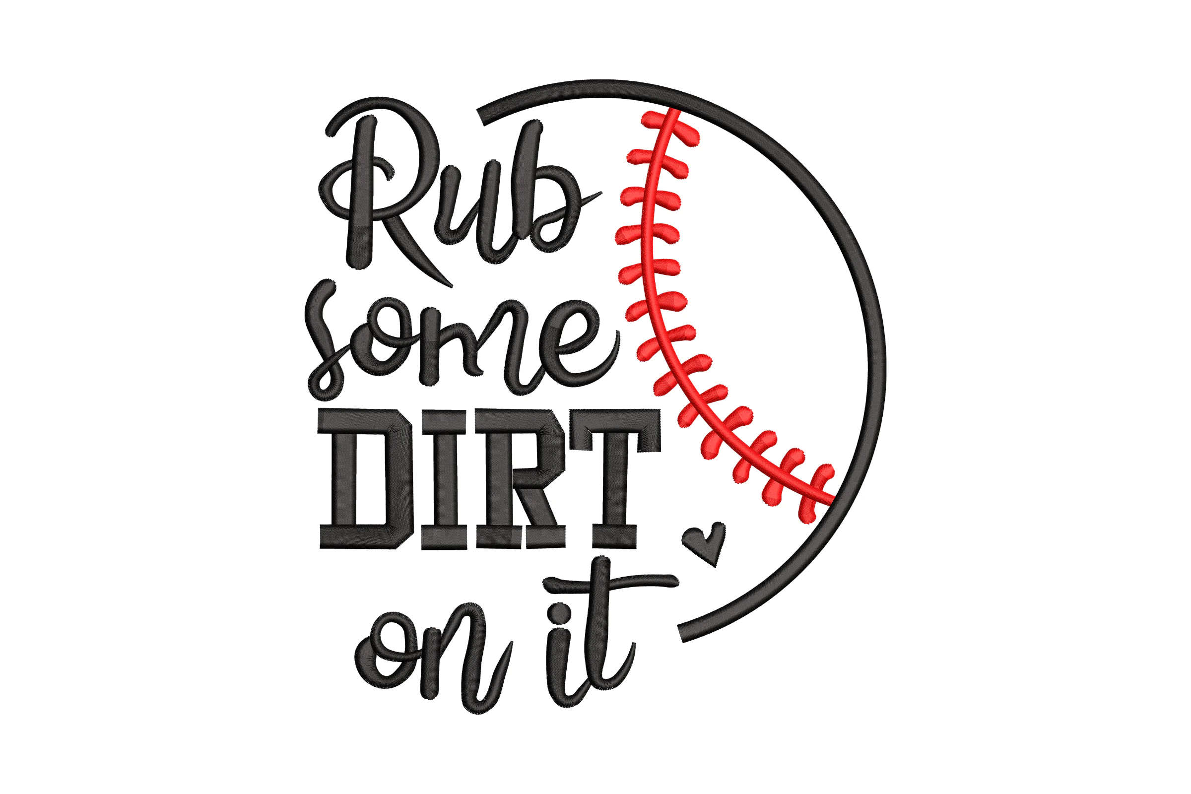 Baseball Embroidery Design