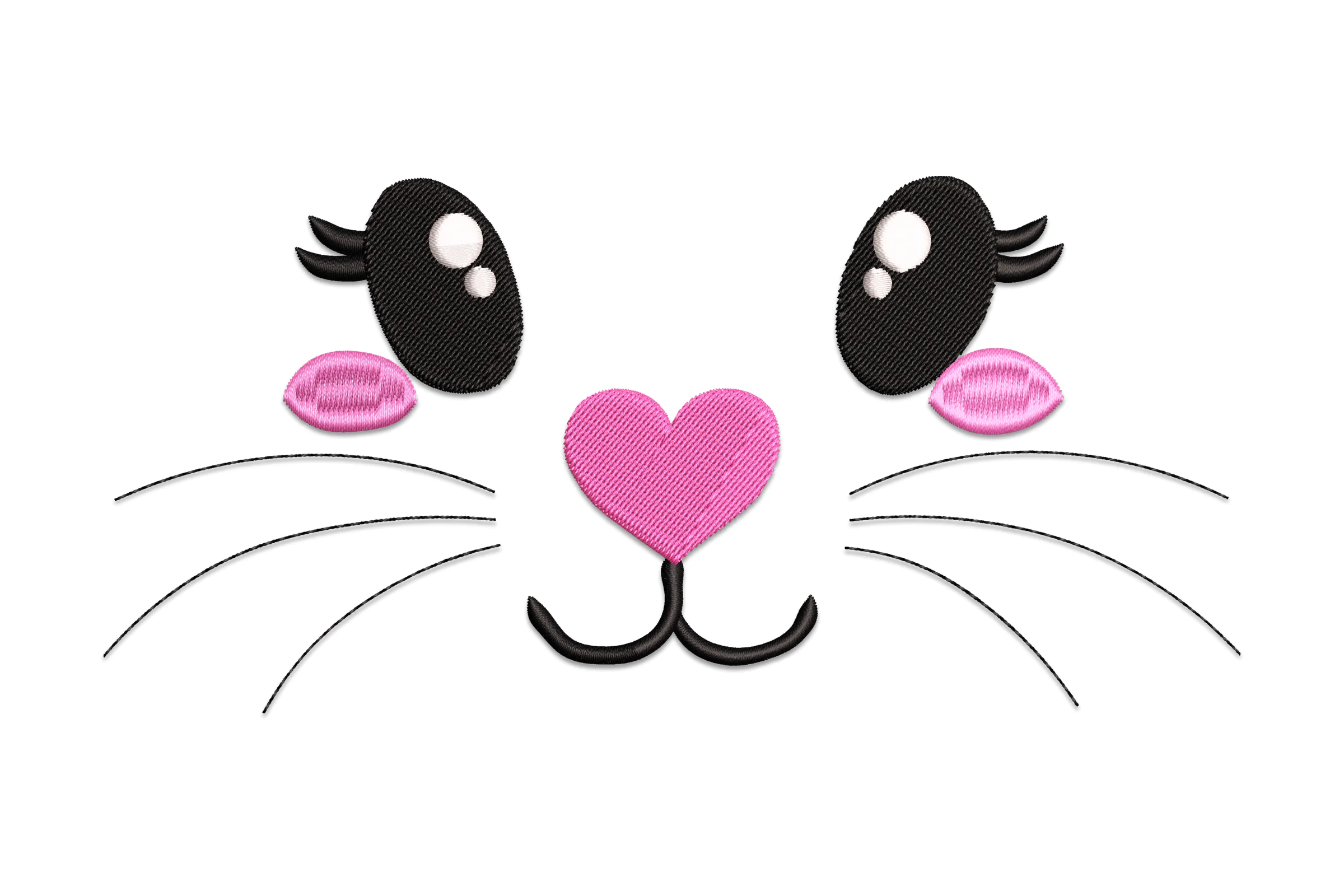 Girl Baby Bunny Face Embroidery Design